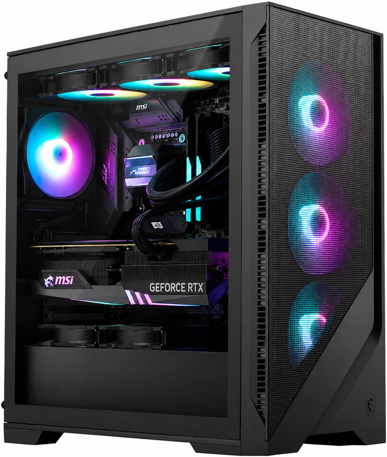 Image of MSI MAG AIRFLOW 320R with 4 ARGB Fans Pre-Installed Premium Mid tower Cabinet with USB 2.0 and USB 3.0 Ports Compatible with Computer