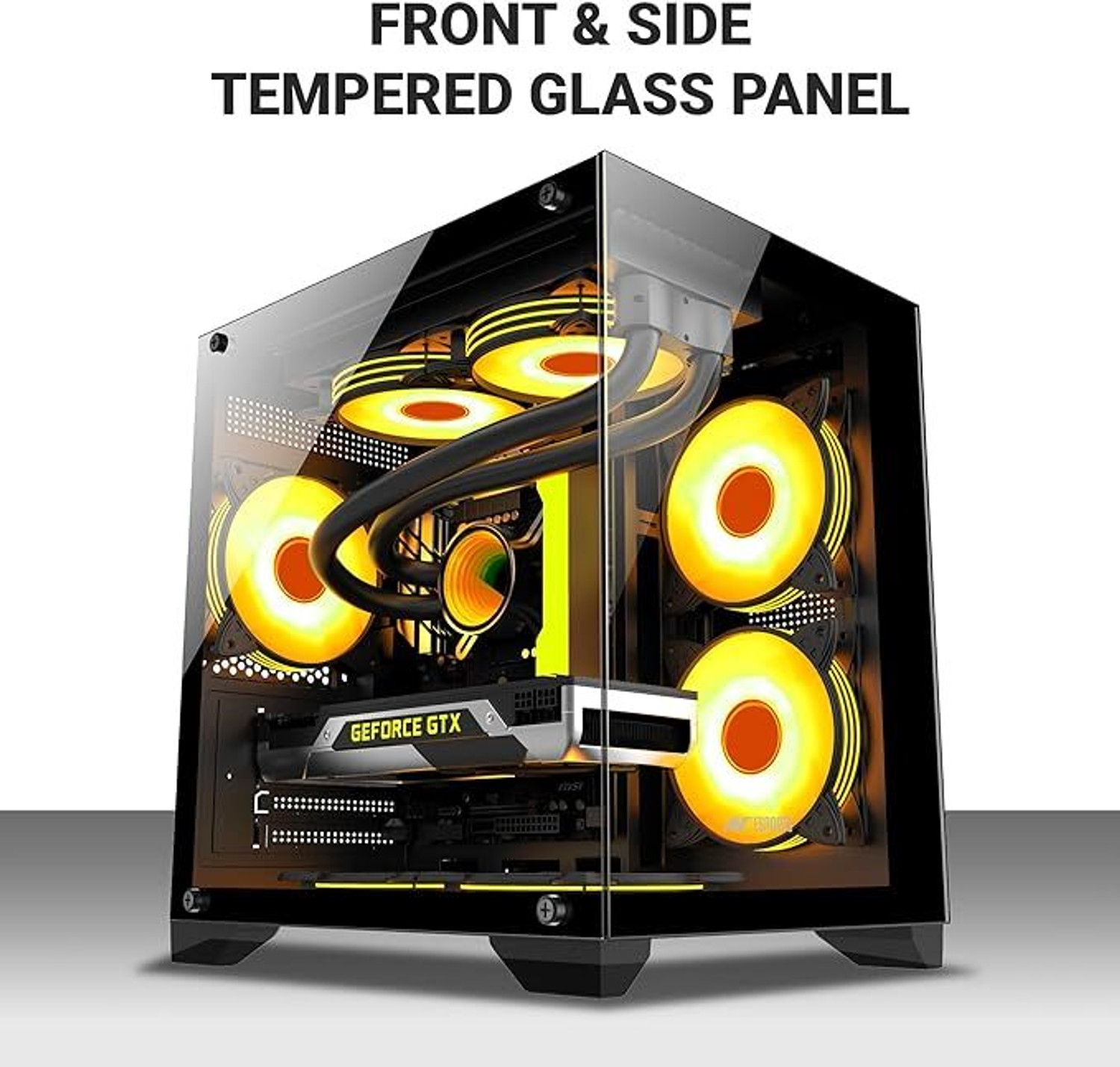 Image of Ant Esports CRYSTAL Z2 Cabinet Cabinet with USB 2.0 and USB 3.0 Ports Compatible with Computer