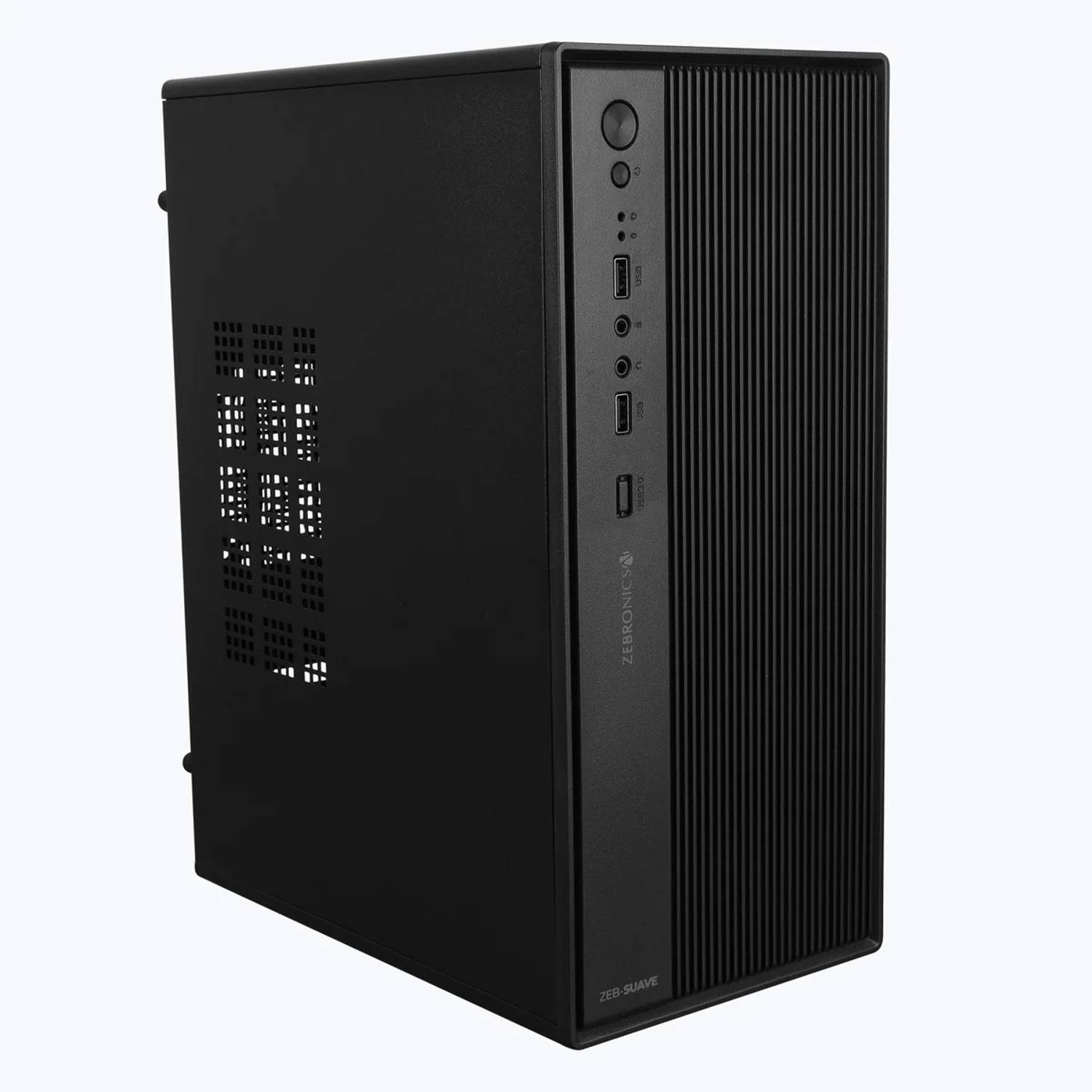 ZEBRONICS Zeb without smps mid tower Cabinet USB 2.0 & 3.0