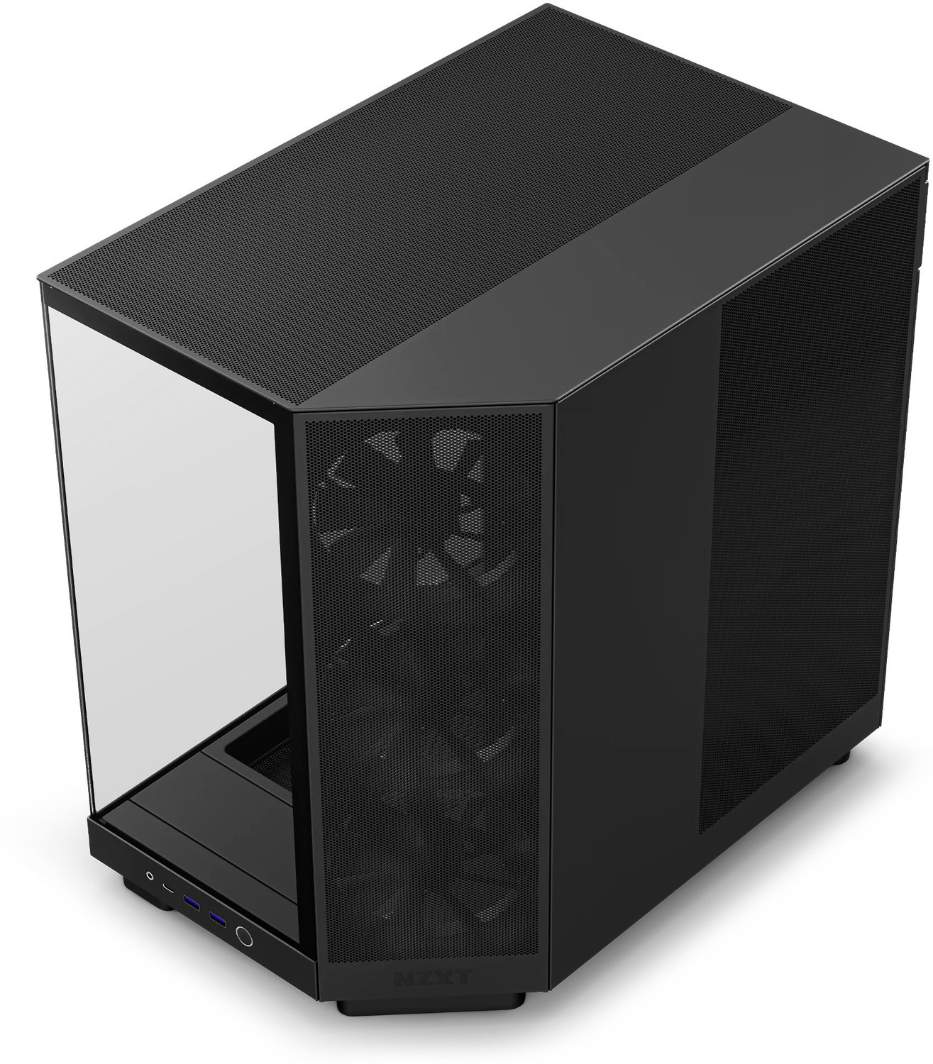 Image of Nzxt CC-H61FB-01 Mid-Tower Cabinet with USB 2.0 and USB 3.0 Ports Compatible with Computer