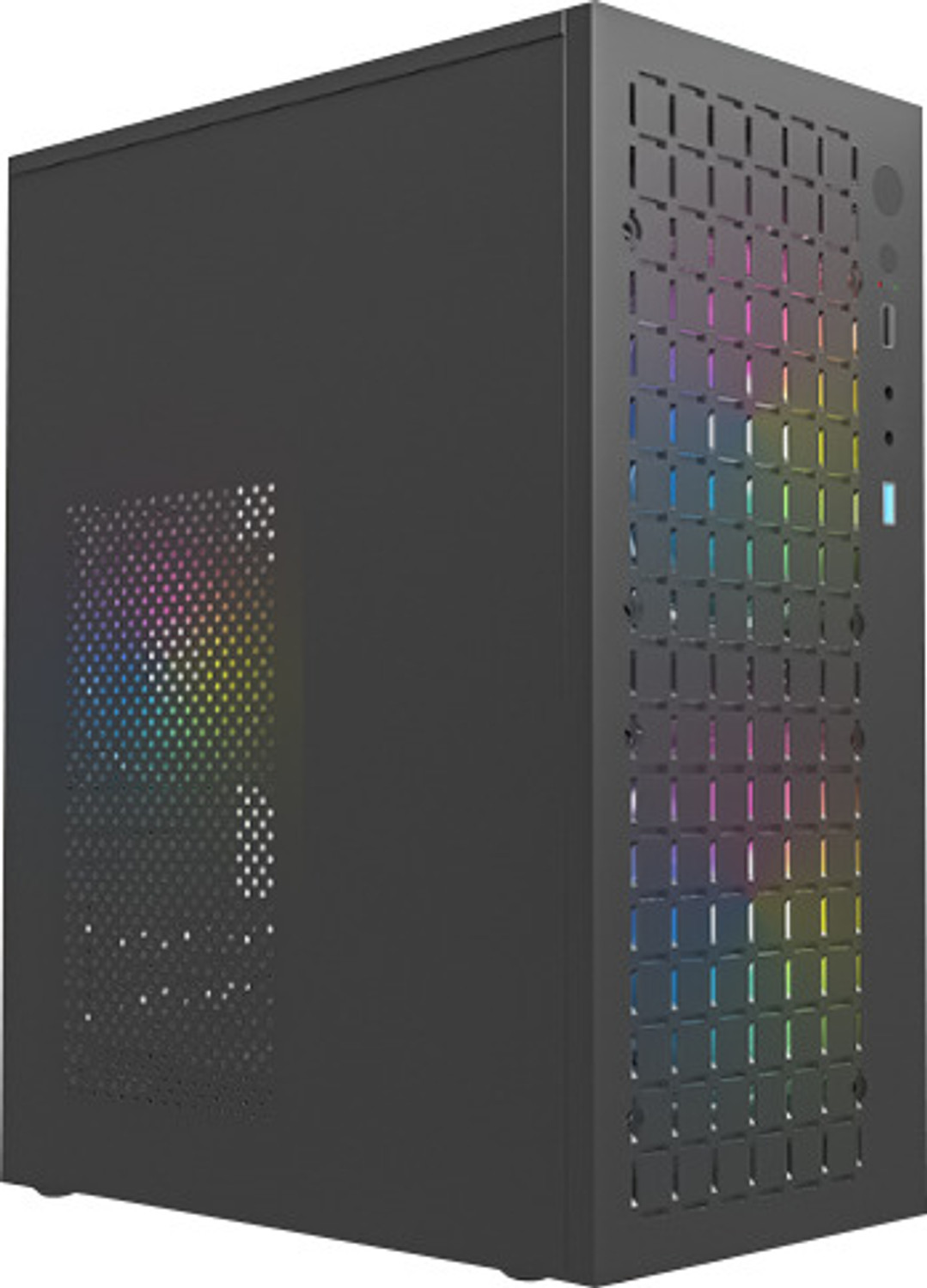 Image of EVM Enigma Metal 711 Cabinet Mini Tower Cabinet Cabinet with USB 2.0 and USB 3.0 Ports Compatible with Computer