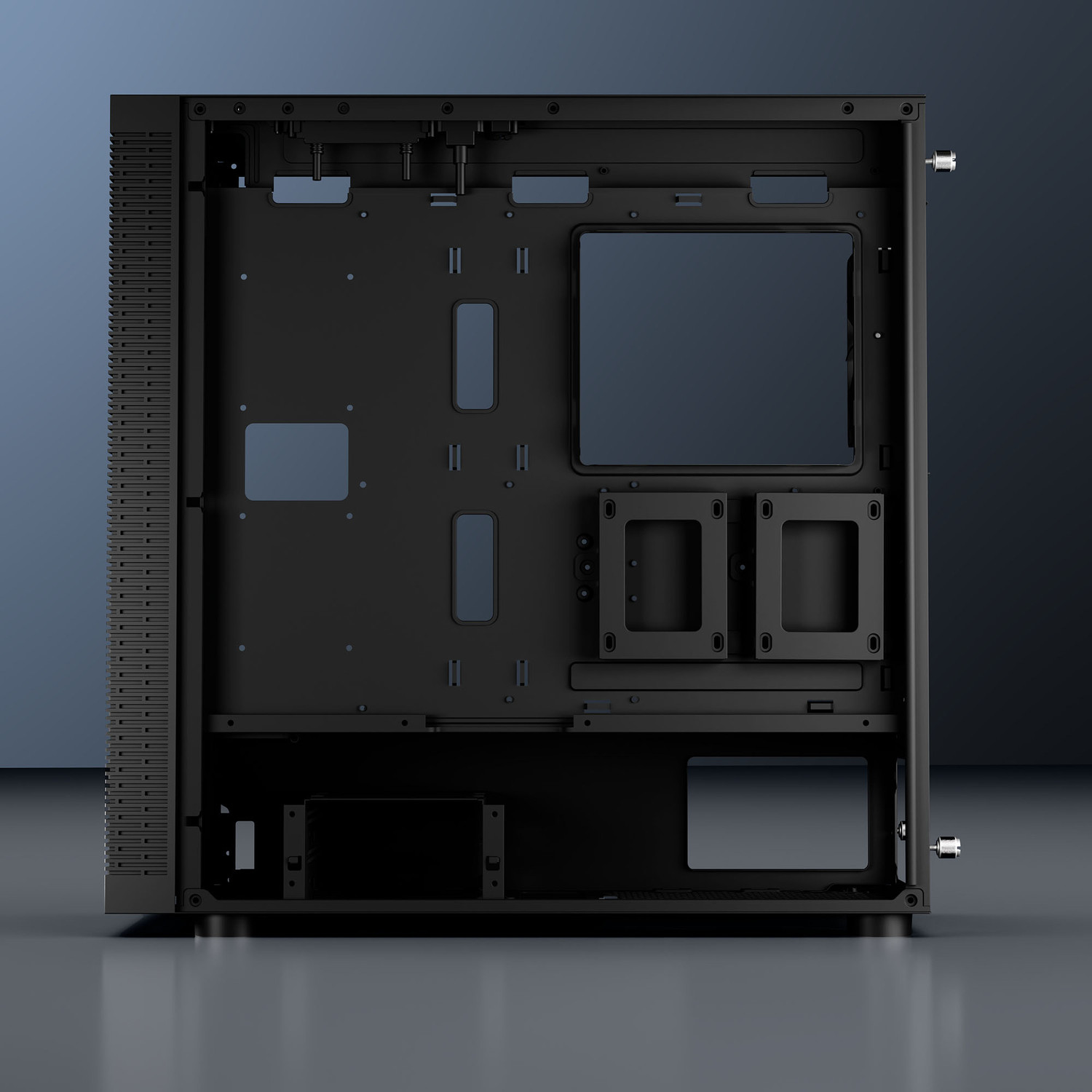 Image of daWg X490 (Black) Full Tower Cabinet with USB 2.0 and USB 3.0 Ports Compatible with Gaming Console