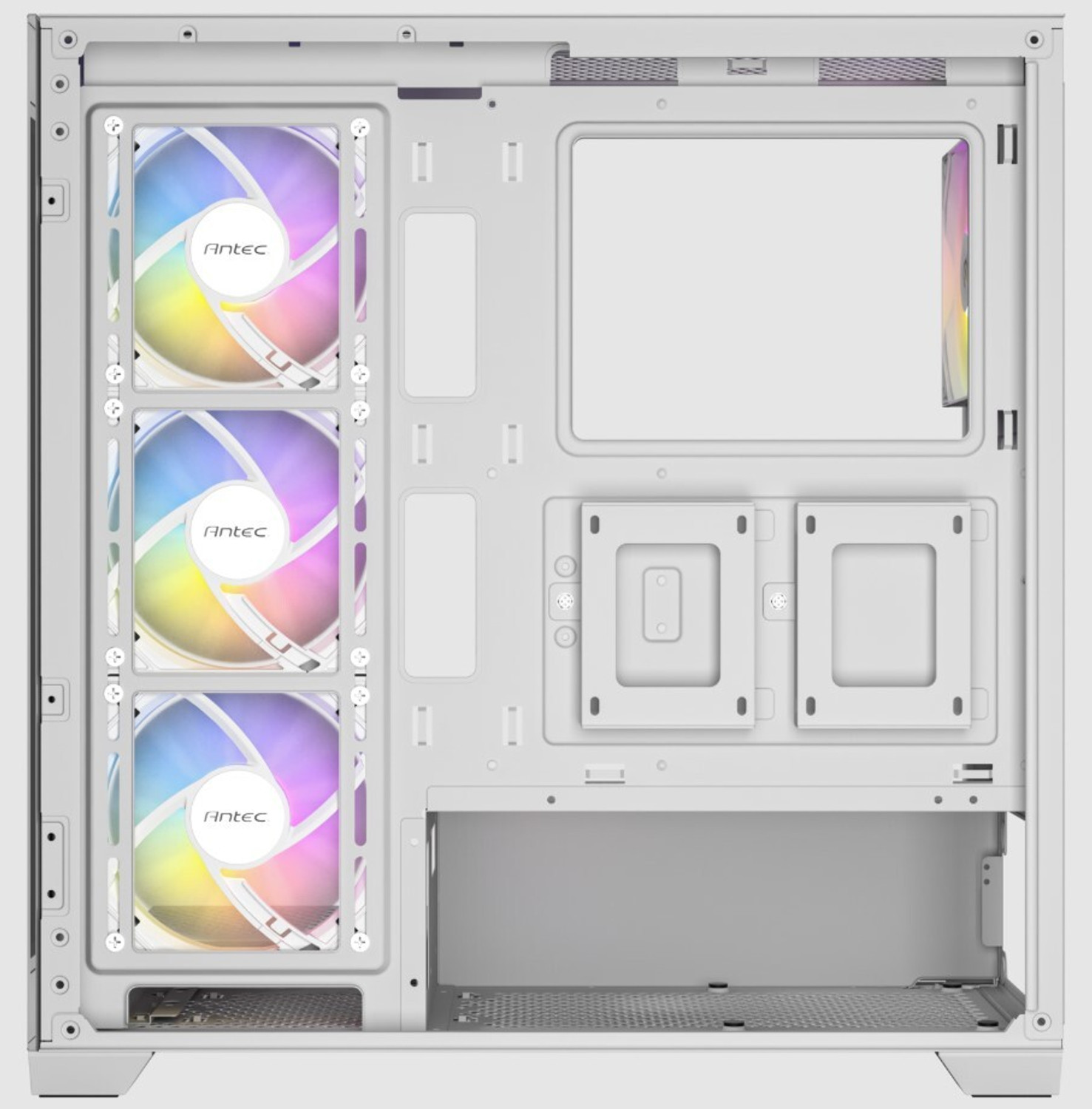 Image of Antec CX300 ARGB White Mid Tower Cabinet with USB 2.0 and USB 3.0 Ports Compatible with Computer