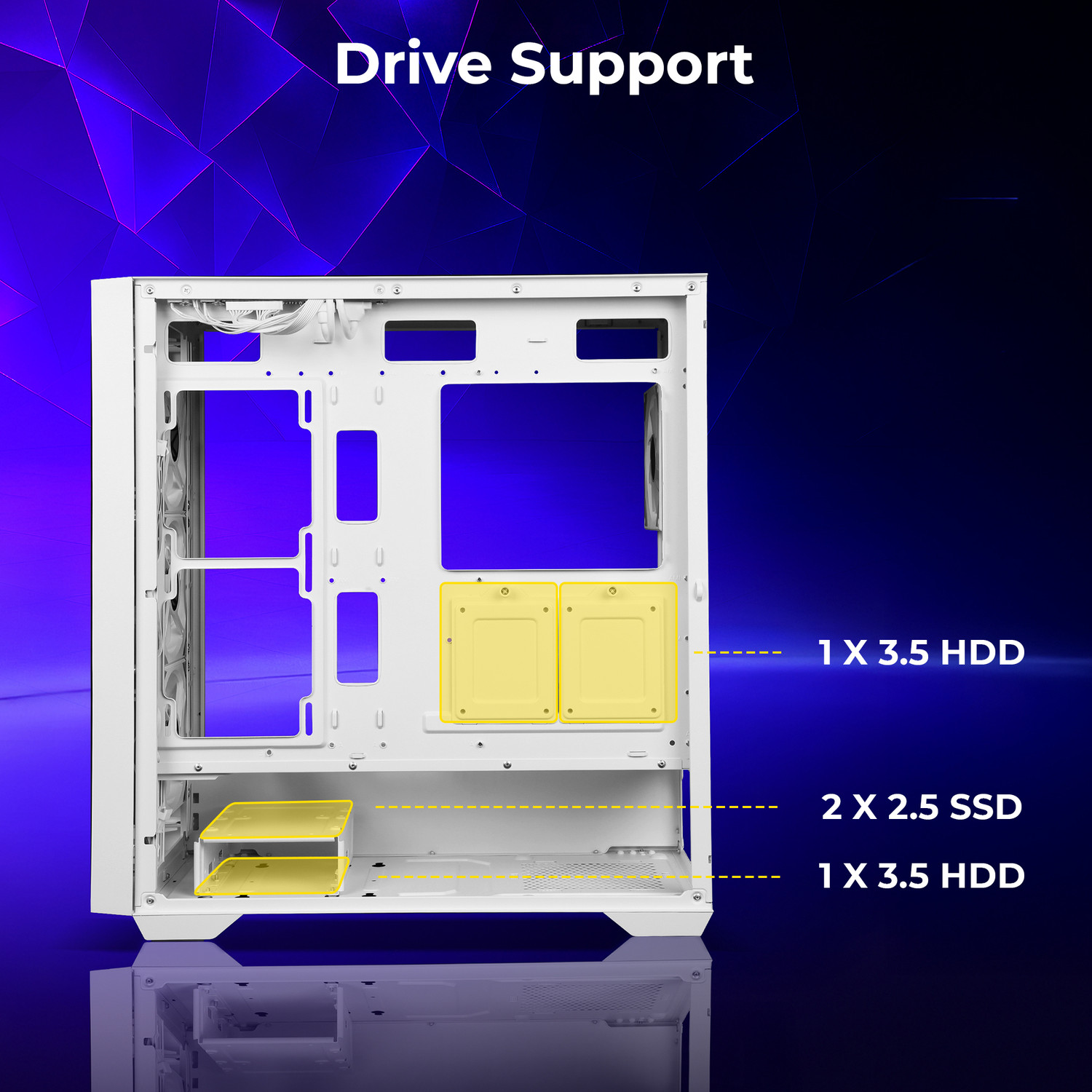 Image of ZEBRONICS Zeb-Nebula G Mid Tower Cabinet with USB 2.0 and USB 3.0 Ports Compatible with Gaming Console