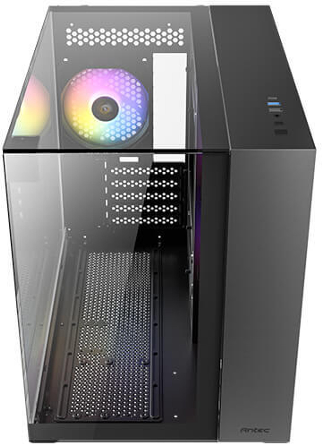 Image of Antec CX600M-TRIO-ARGB-B Mid-Tower Cabinet with USB 2.0 and USB 3.0 Ports Compatible with Computer