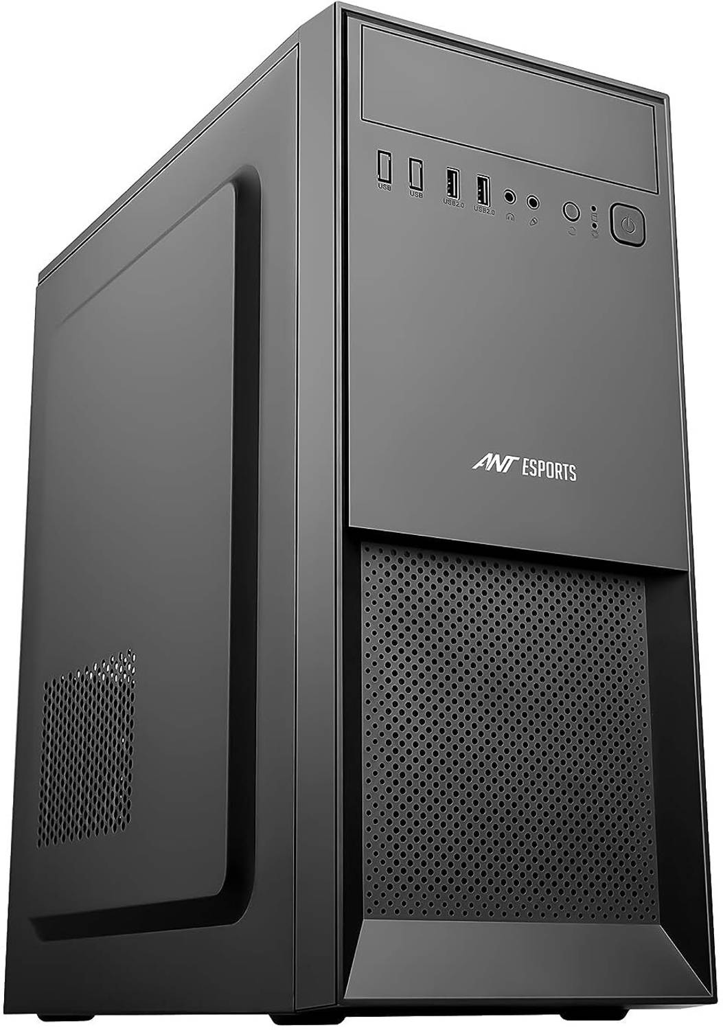 Ant Esports SI25 Support ATX, Micro- ATX, Mini-ITX | Pre-Installed 1 Rear Fan Mid Tower Cabinet with USB 2.0 and USB 3.0 Ports Compatible with Gaming Console