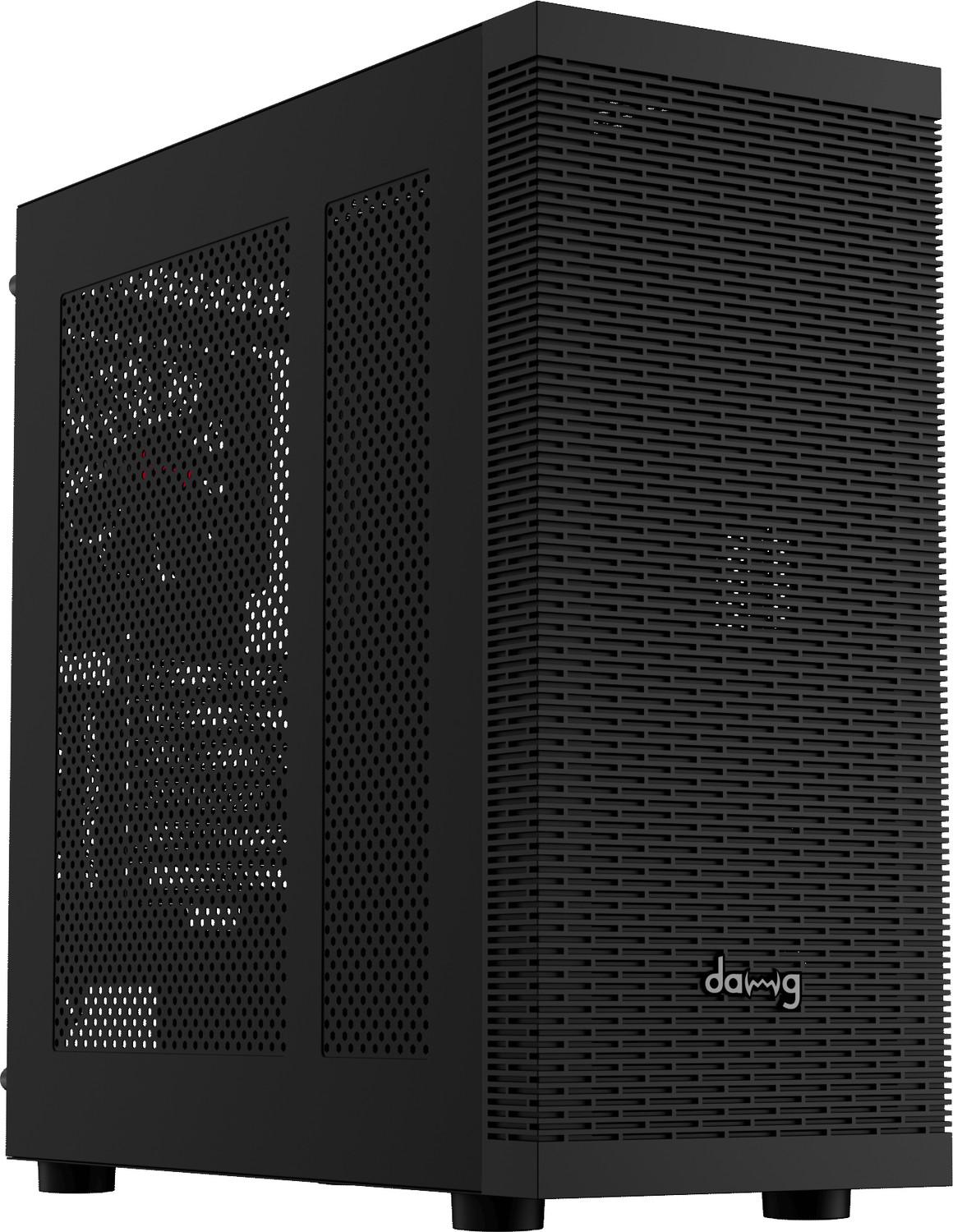 Image of daWg X490 (Black) Full Tower Cabinet with USB 2.0 and USB 3.0 Ports Compatible with Gaming Console