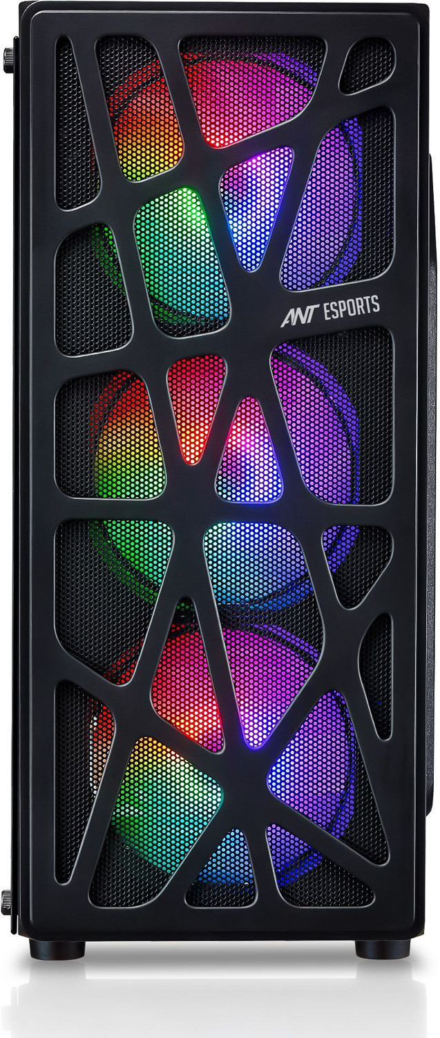 Image of Ant Esports Elite 1100 Mid-Tower Gaming Cabinet with USB 2.0 and USB 3.0 Ports Compatible with Computer