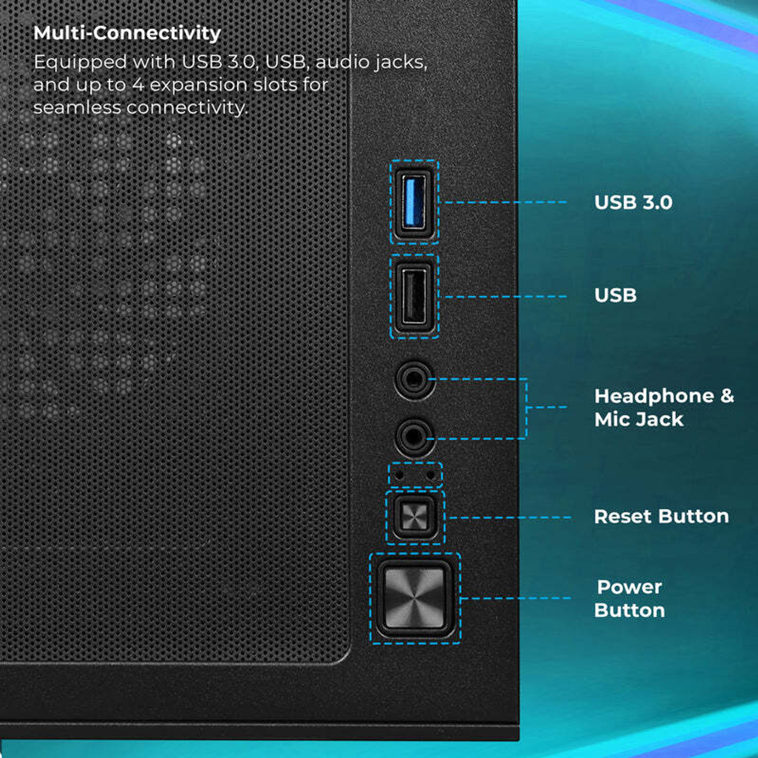 Image of Groovimuzic GAMING Core i7 (8 GB DDR3 /256 GB SSD /Windows 10 Home /0 Inch Screen /MSO /WIFI DONGLE) with MS Office