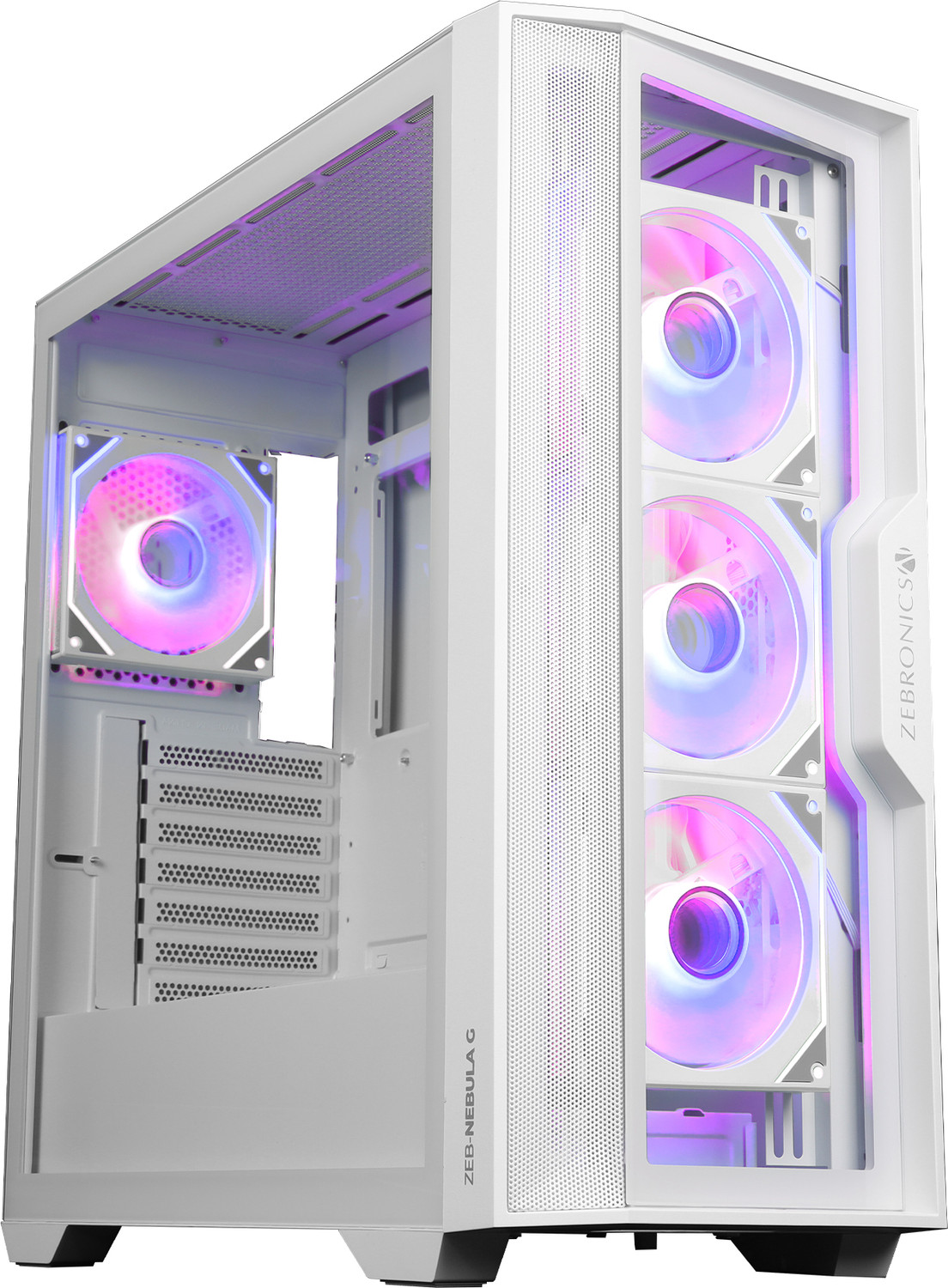 Image of ZEBRONICS Zeb-Nebula G Mid Tower Cabinet with USB 2.0 and USB 3.0 Ports Compatible with Gaming Console