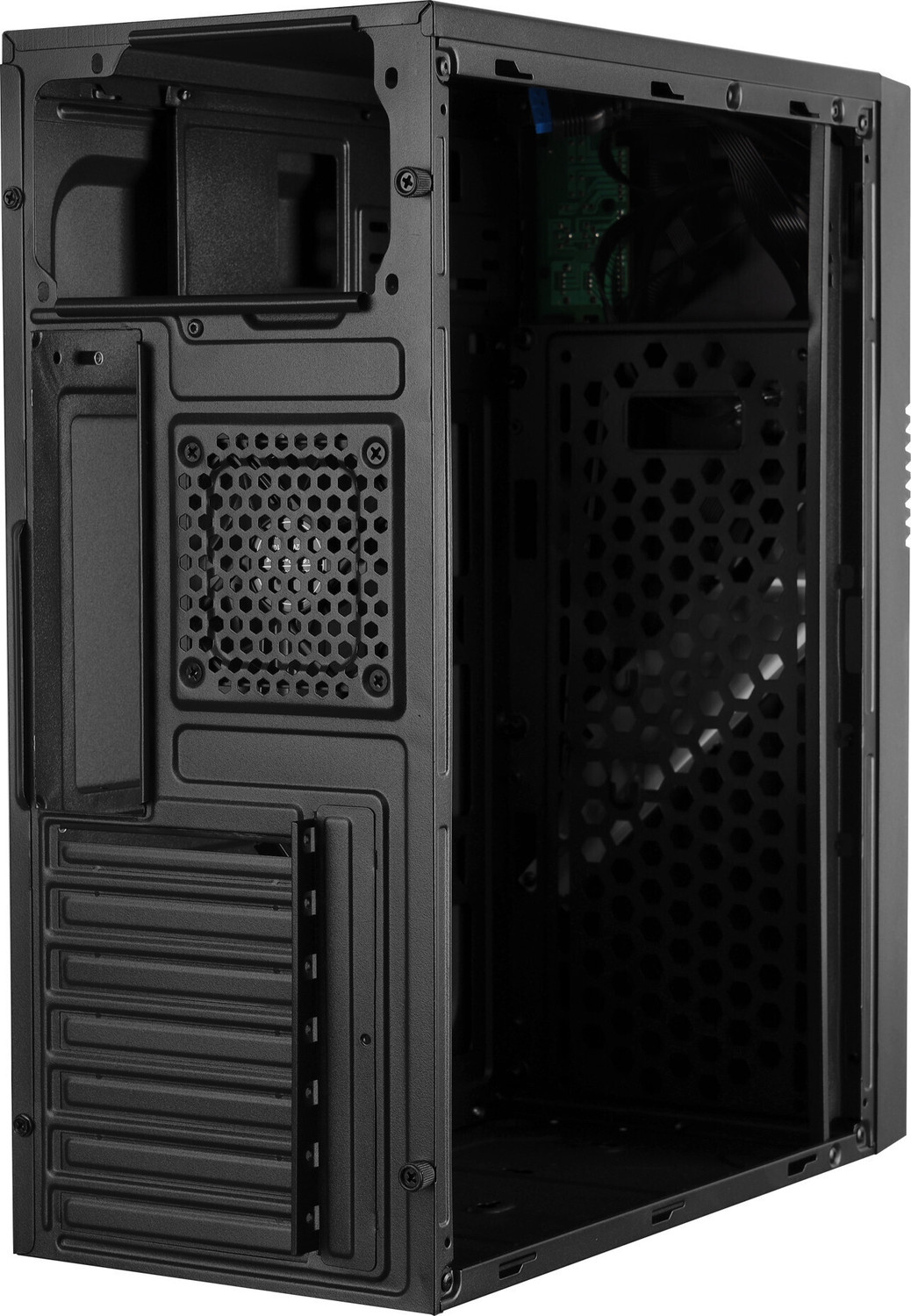 Image of ZEBRONICS Lightning Cabinet Mini-Tower ATX /mATX /ITX,80mm Fan, LED Strip, USB 3.0 Mid Tower Cabinet with USB 2.0 and USB 3.0 Ports Compatible with Computer
