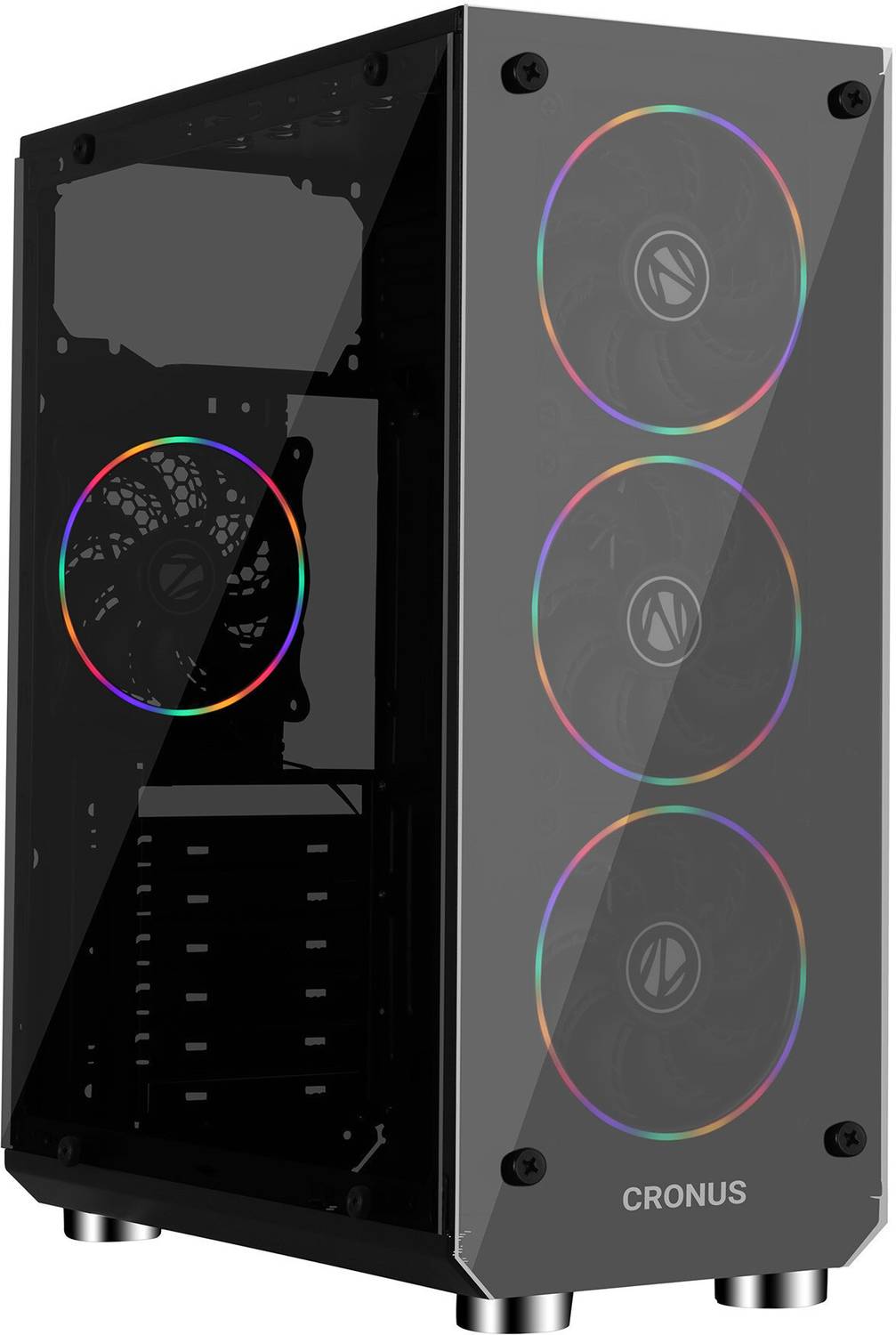 ZEBRONICS ZEB-877B-CRONUS Mid tower Cabinet with USB 2.0 and USB