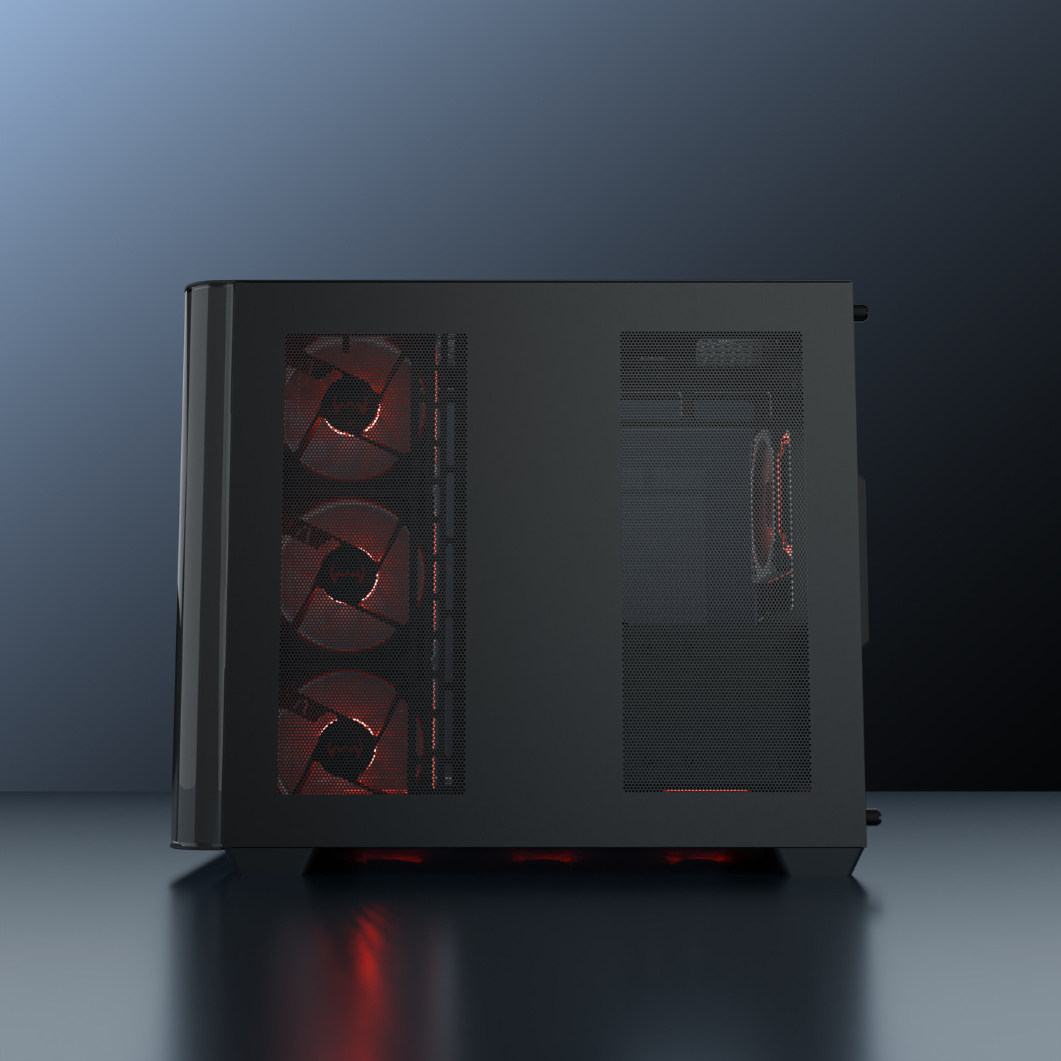 Image of daWg Y820 (Black) Mid Tower Cabinet with USB 2.0 and USB 3.0 Ports Compatible with Gaming Console