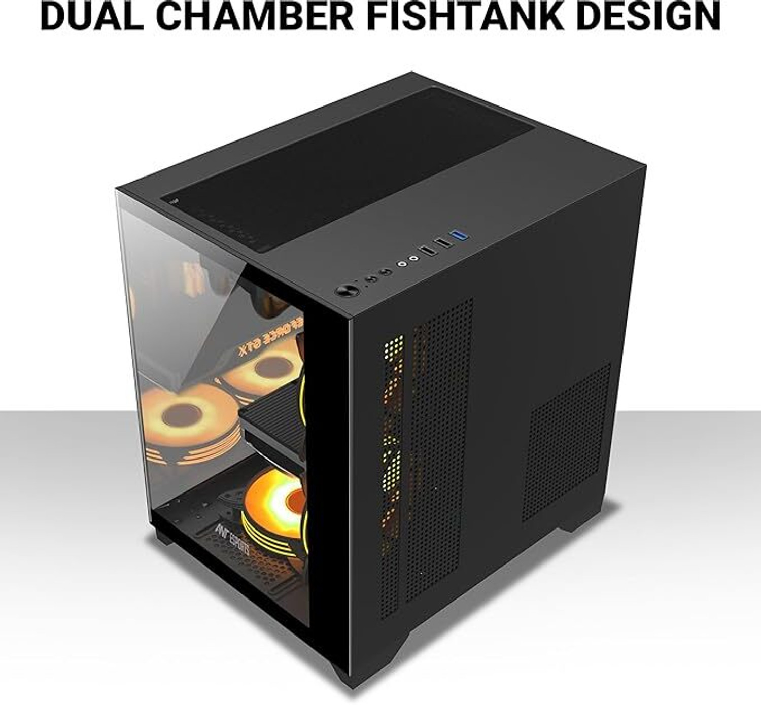 Image of Ant Esports CRYSTAL Z2 Cabinet Cabinet with USB 2.0 and USB 3.0 Ports Compatible with Computer
