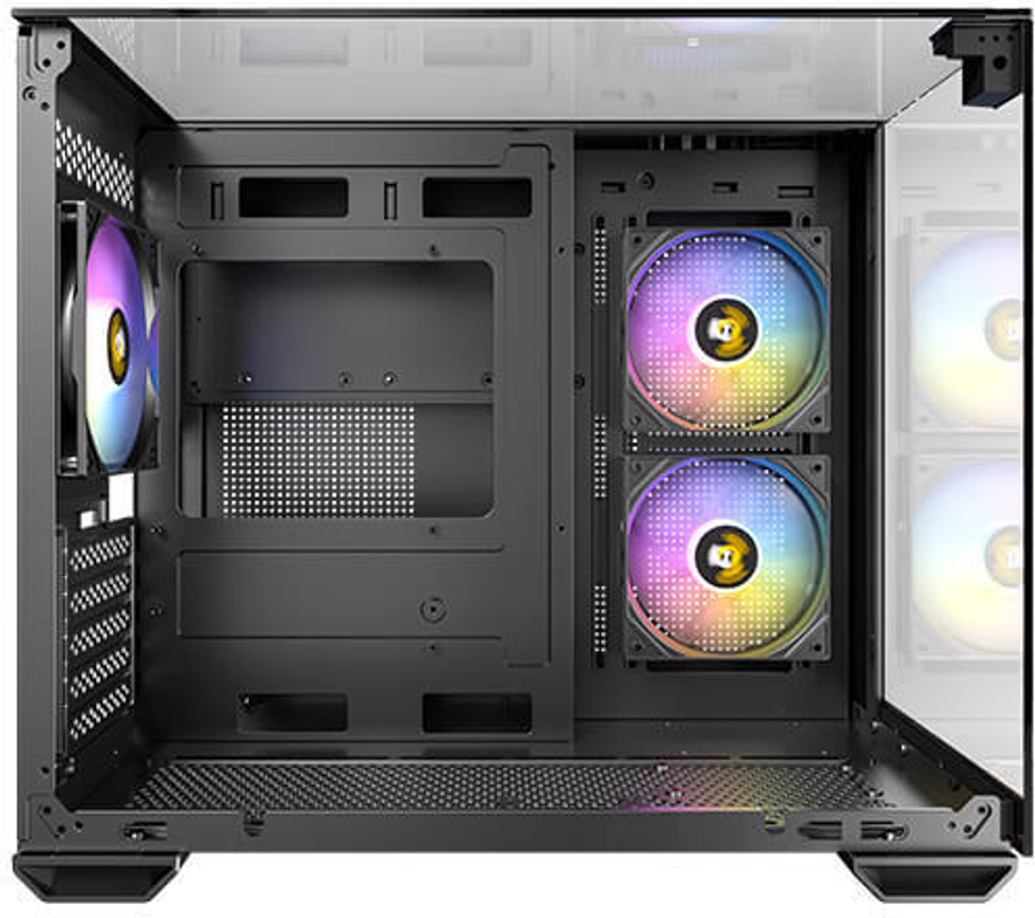 Image of Antec CX600M-TRIO-ARGB-B Mid-Tower Cabinet with USB 2.0 and USB 3.0 Ports Compatible with Computer
