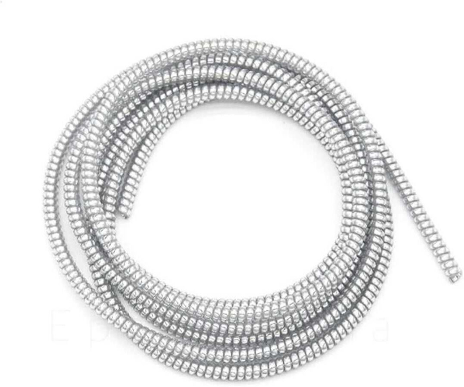 Image of FastiQ 1 Piece Spiral WHITE 1.4 Meter Protector / / Saver for Cables & Earphones Cable Protector