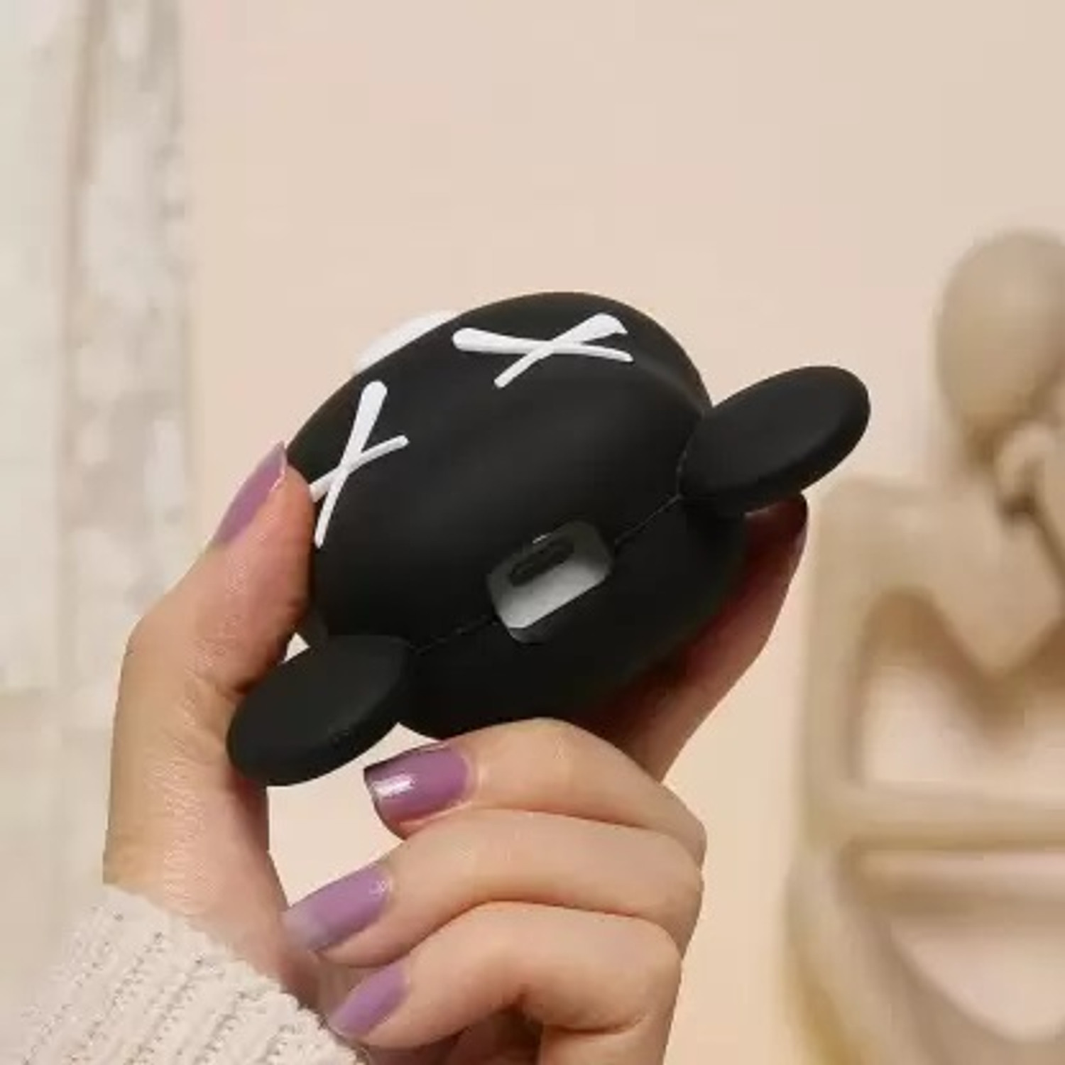 Image of AUDICE iPhone Charger Cover For 18W /20W | Cute 3D Cartoon Character Blackbear Cable Protector