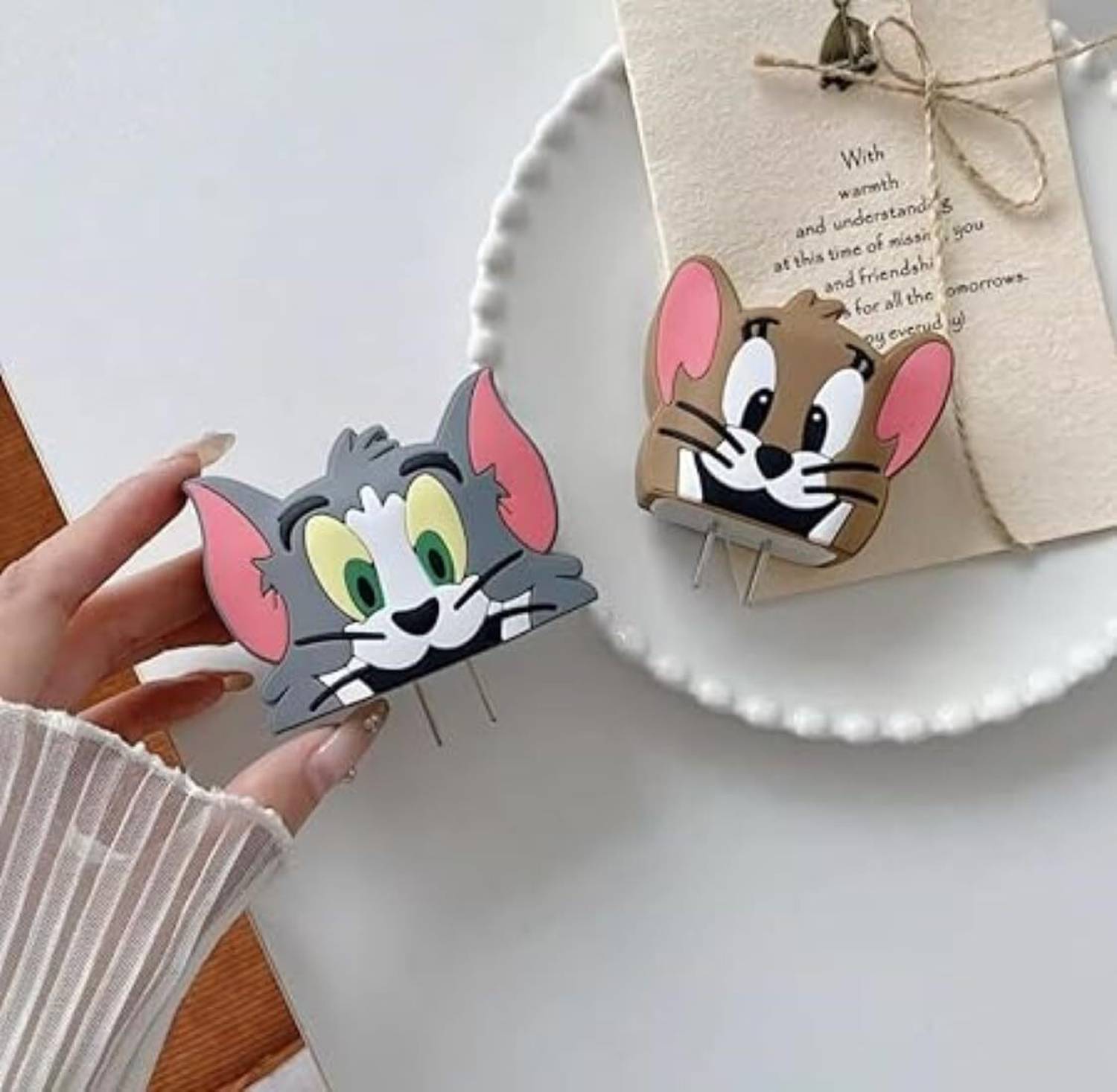 Webilla 2-Pack iPhone Charger Cover with 3D TOM & Jerry Pack of 2 - Image 2