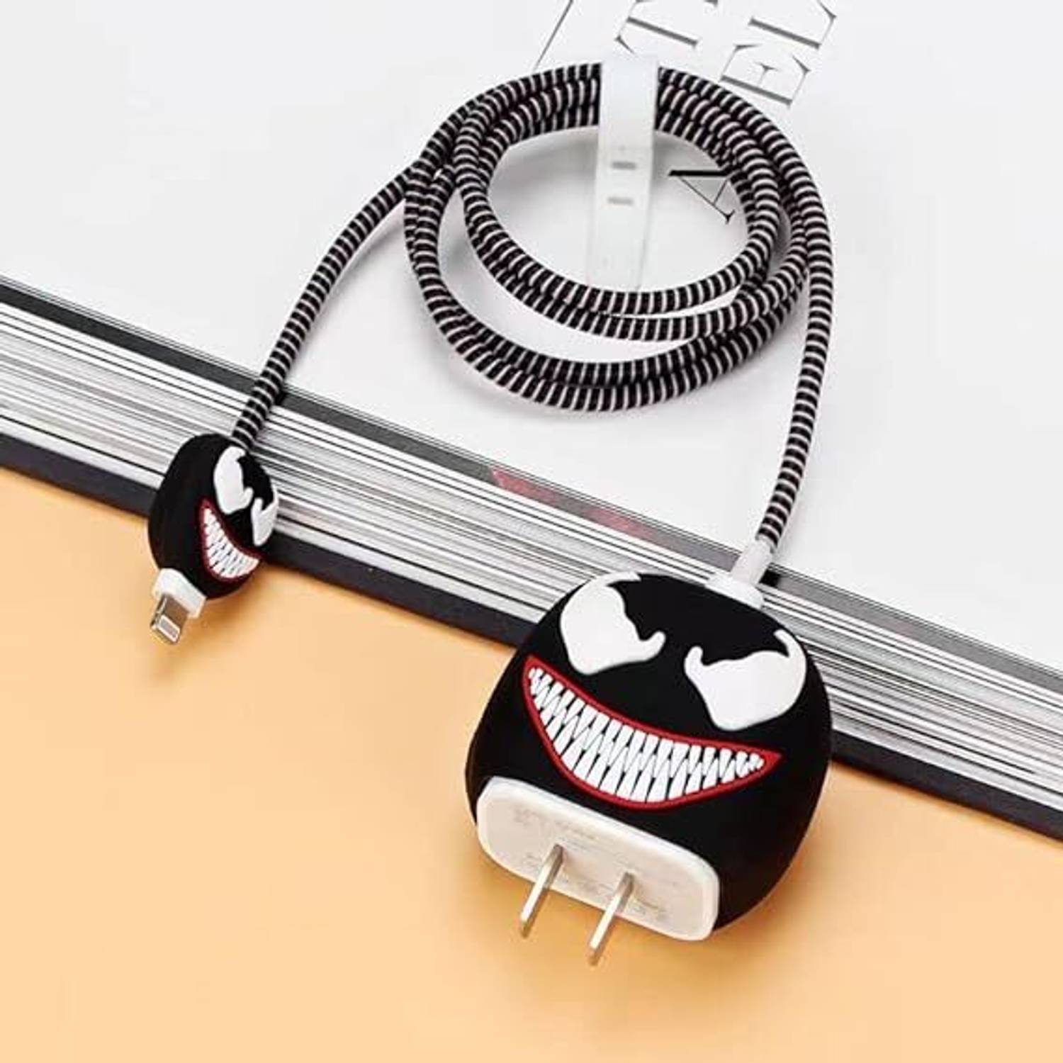 AUDICE Silicone Press Stud Headphone Case For Compatible with Apple 20W Adapter (iPhone Charger Cover For 18W/20W)