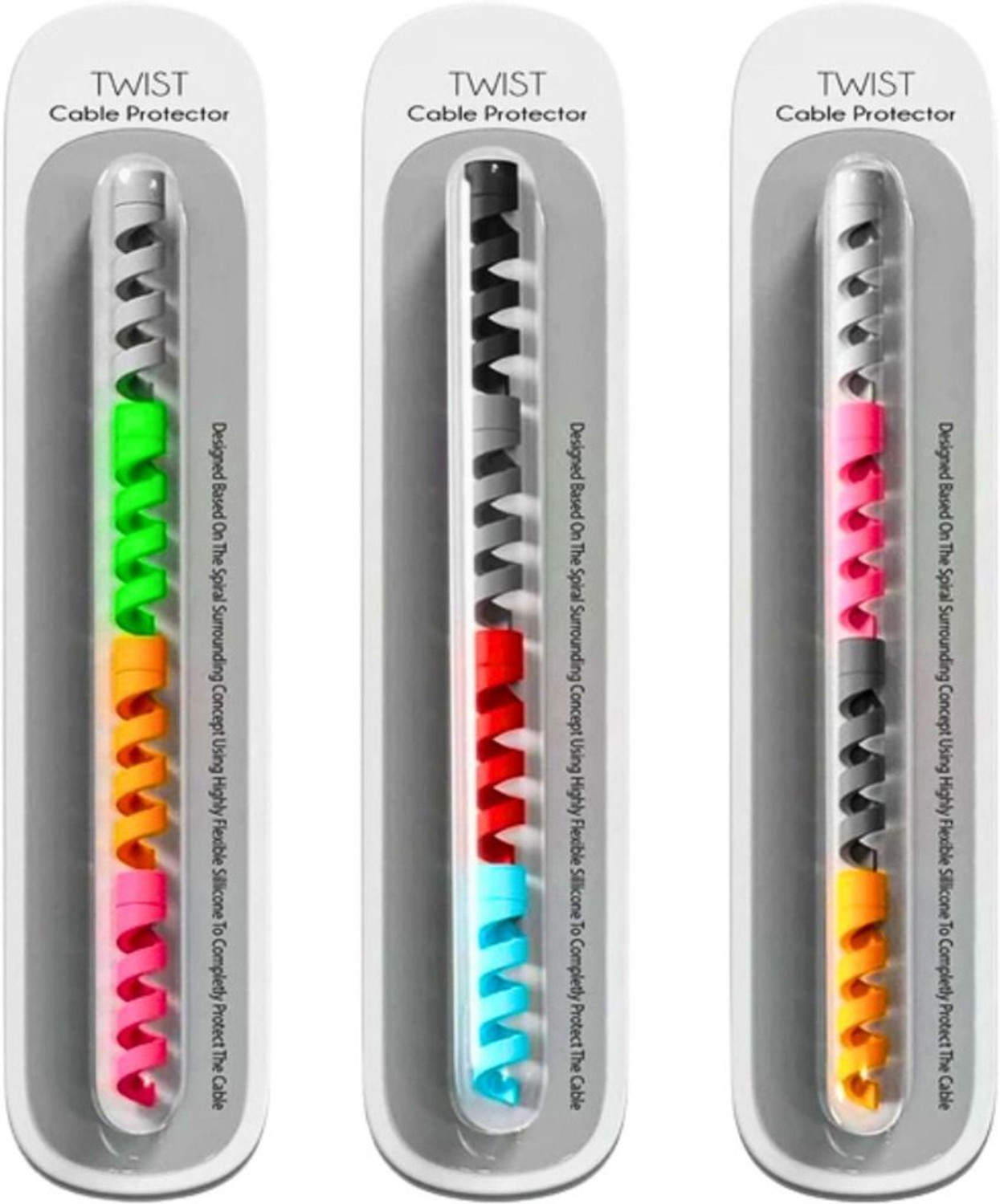 Image of Shivamcomputer Cable Protector for USB Charging Wire | Flexible Spiral Mobile Data Cable Saver Cable Protector