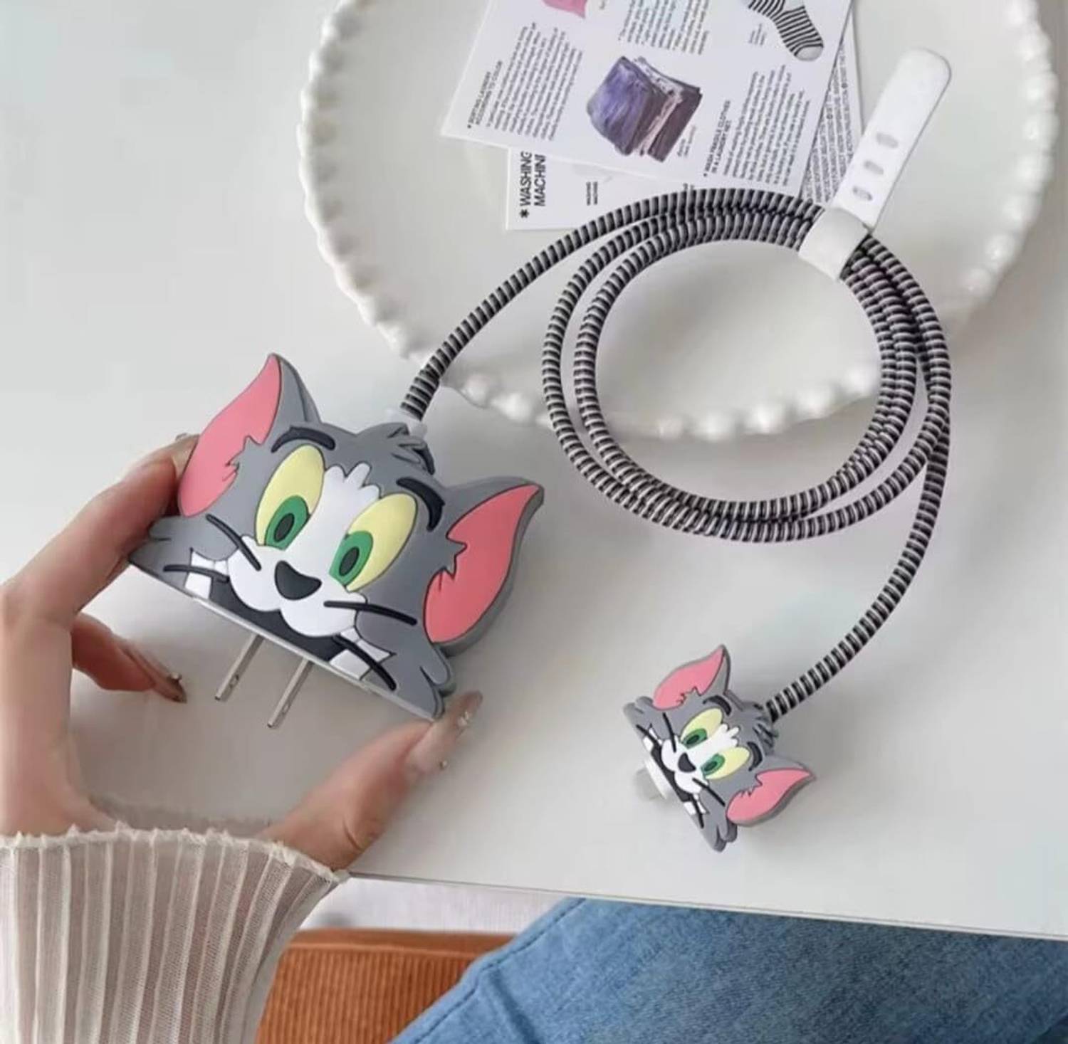 Webilla 2-Pack iPhone Charger Cover with 3D TOM & Jerry Pack of 2 - Image 4