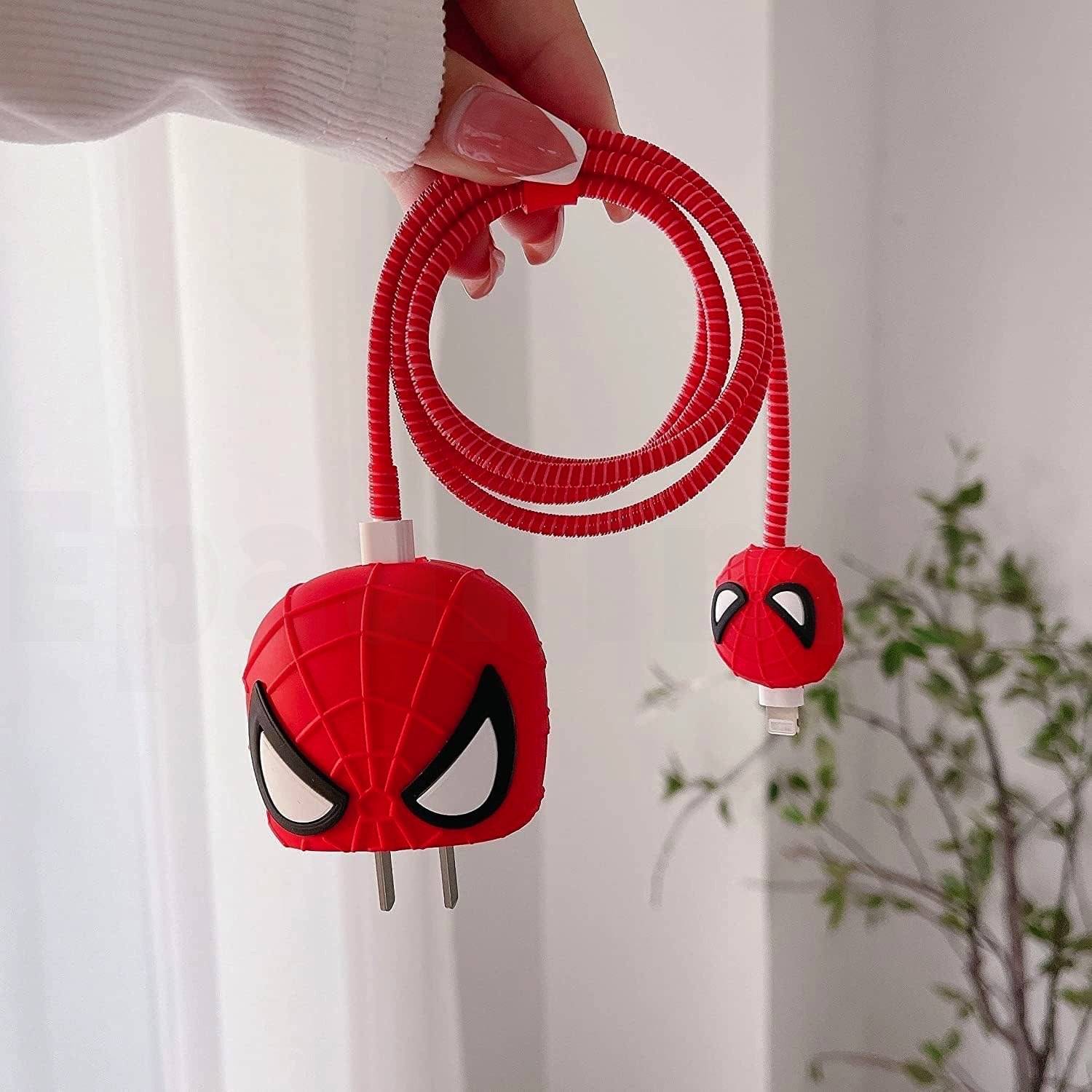 Epaal 4pcs 3D Spider-Man Adapter Case - Image 1