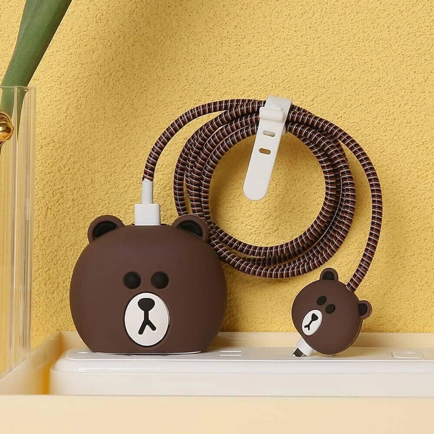 AIFEI Charger Cover for iphone 18W/20W Type C Adapter Full Protection HEART Cable Protector