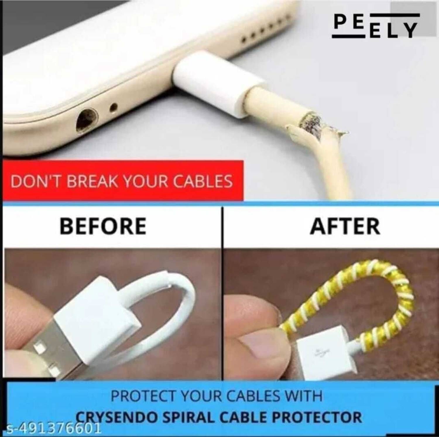 FastiQ Cable Protectors 3pcs Combo Pink Black Sky Blue - Image 4
