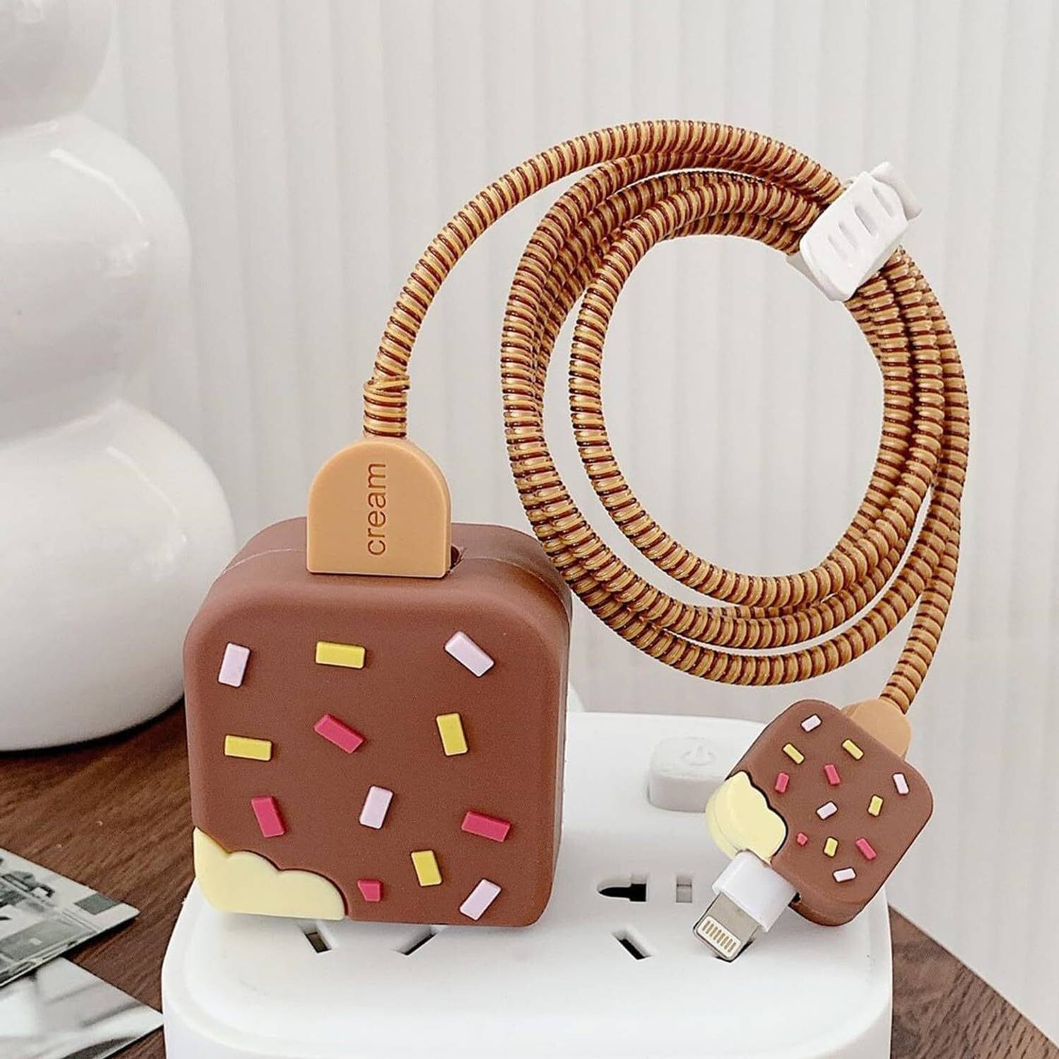 AUDICE iPhone Charger Cover 18W 20W Adapter & Cable Protector Cable Protector