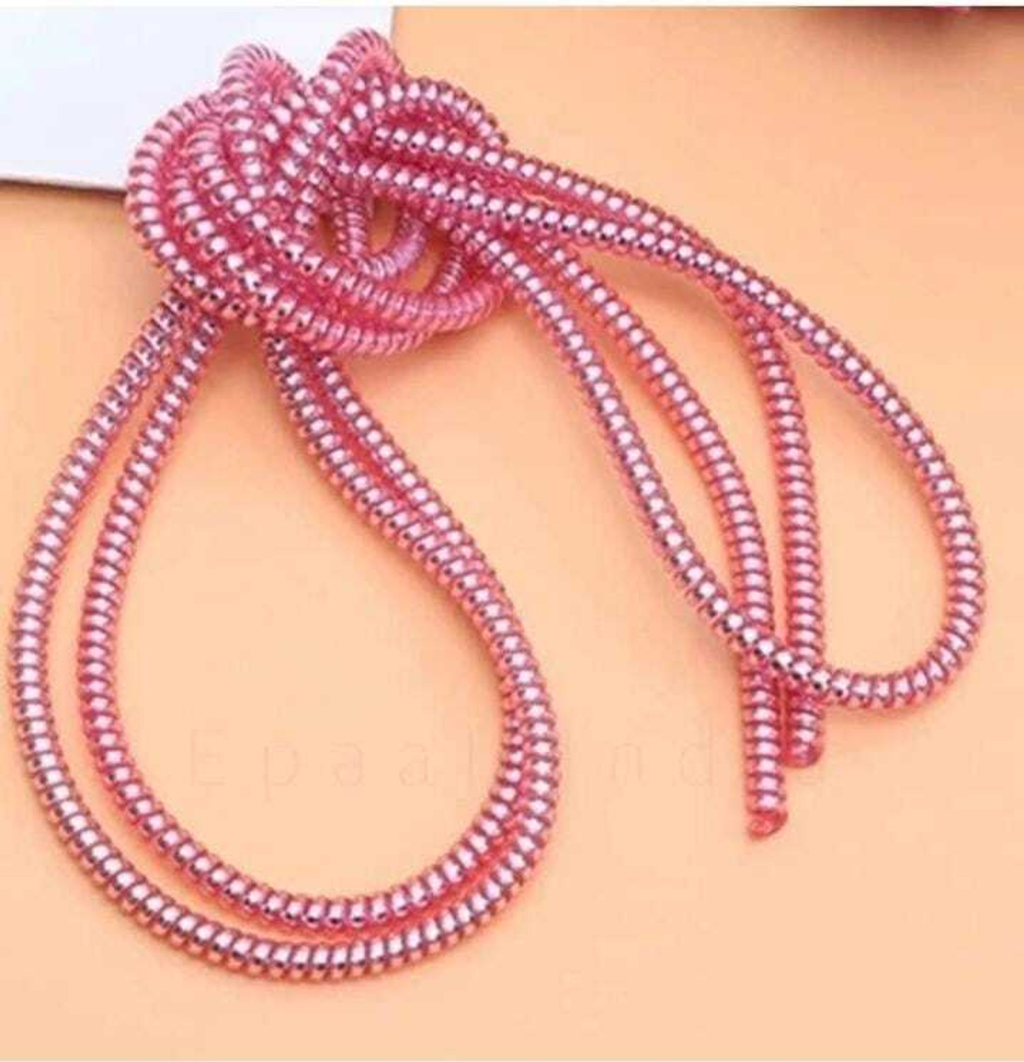 Image of VELORA (4pcs) with Spiral Triple Color 1.6 Mtr (3pc) Cable Protector