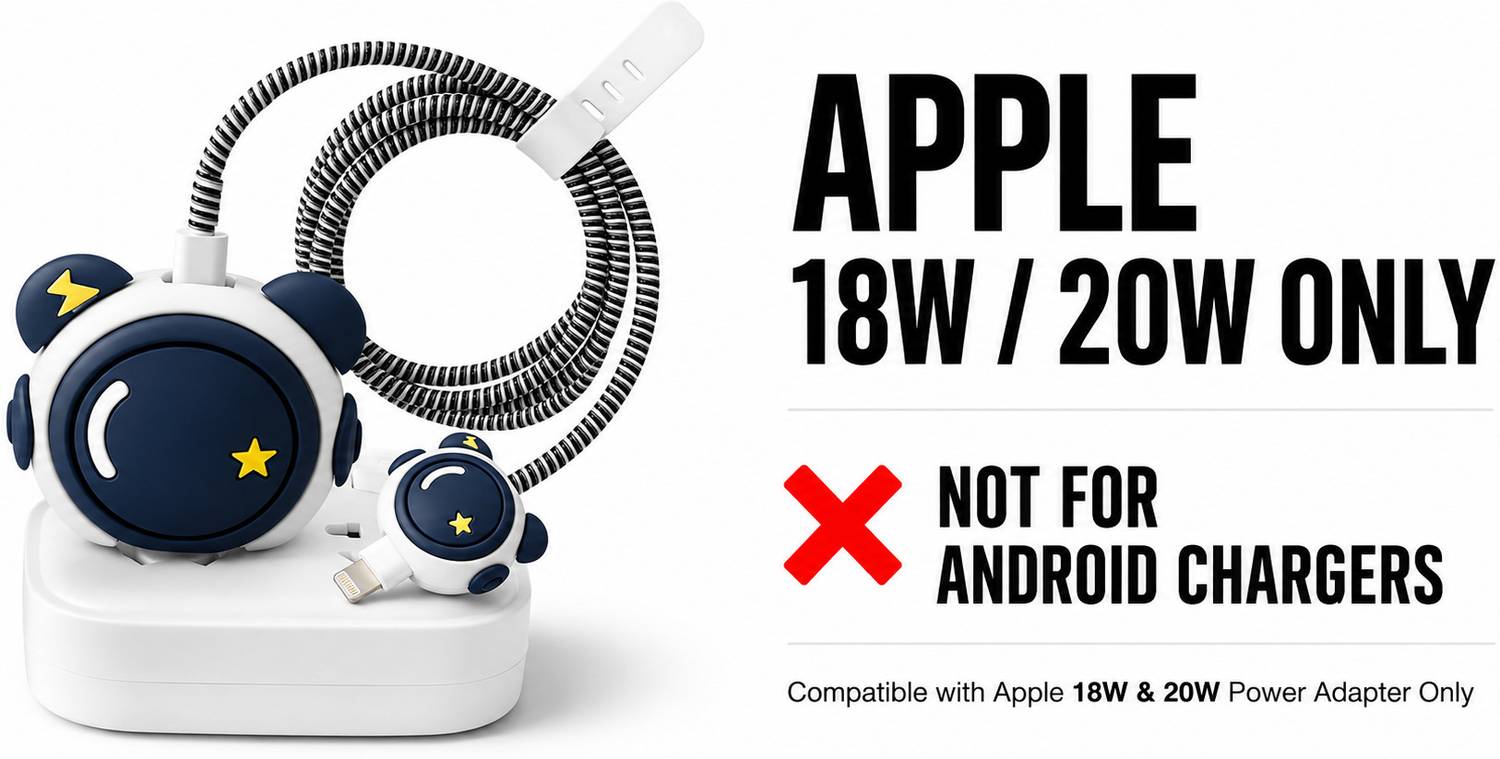 justcellz 18W/20W Type C Adapter Astronaut Cable Protector - Image 2