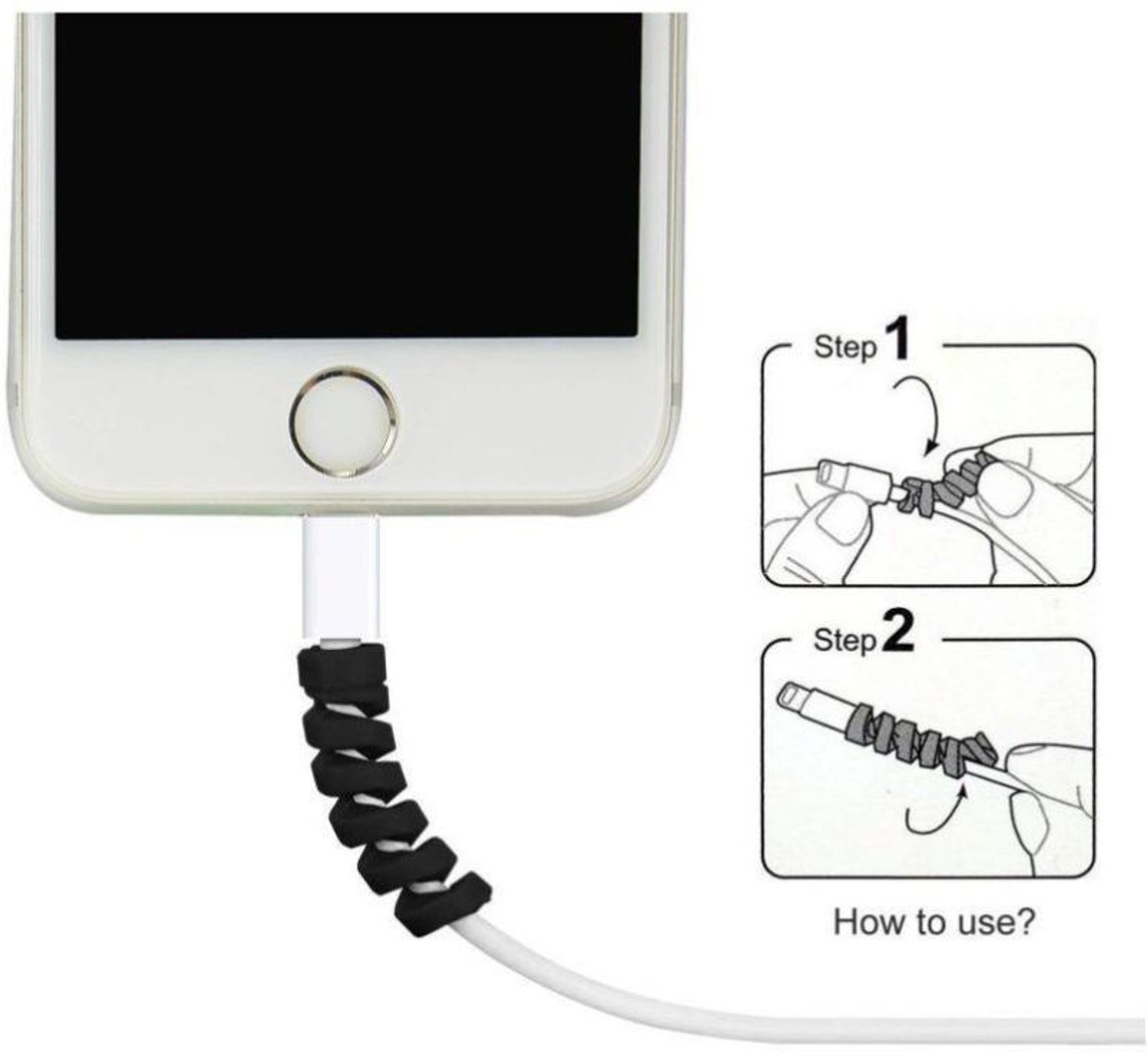 Image of Sansuka 32 Pieces Mobile Charging Cables & Earphones Wire Protector Cable Protector Cable Protector