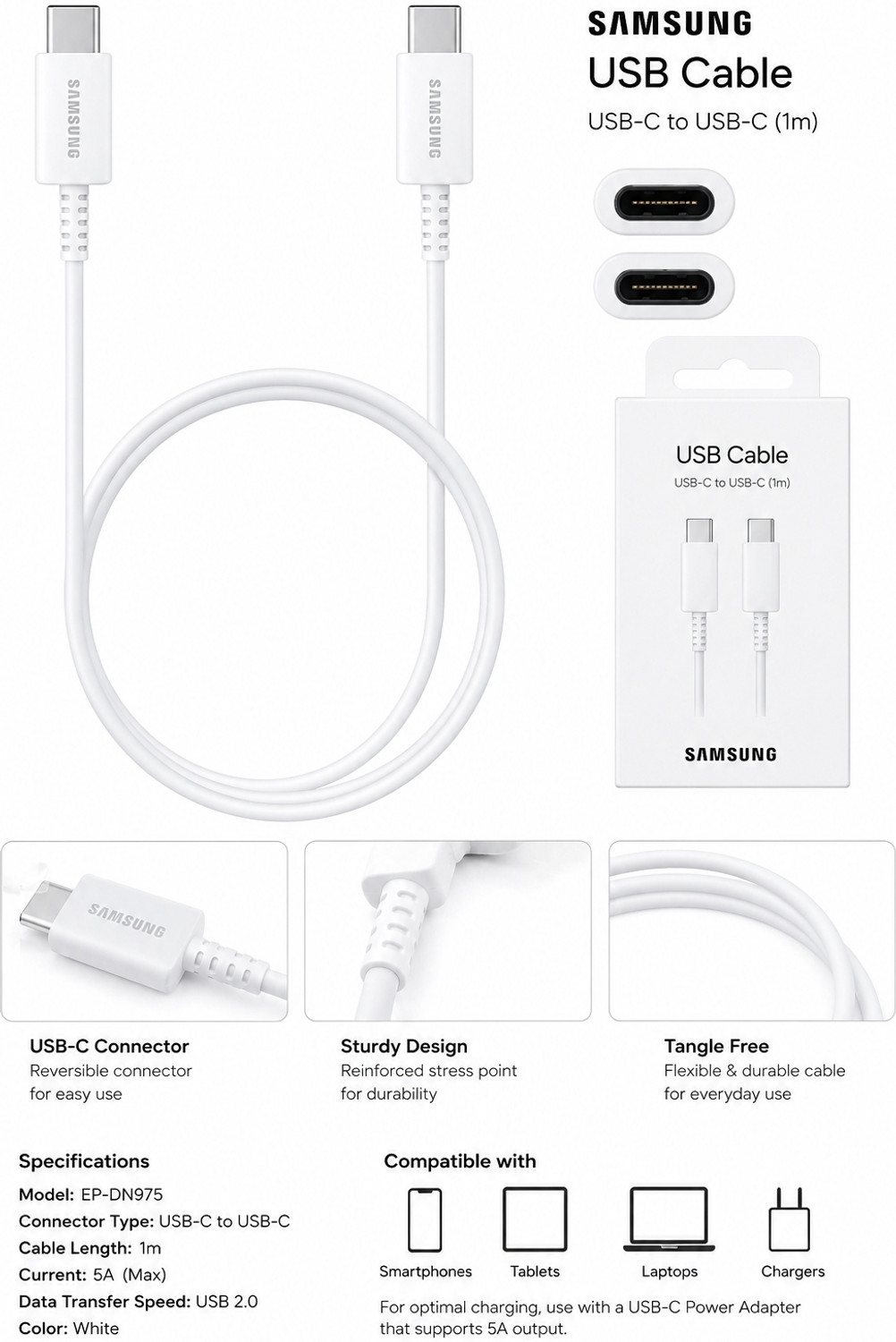 Image of Samsung EP-DA705BWEGIN Power Meter for Cables