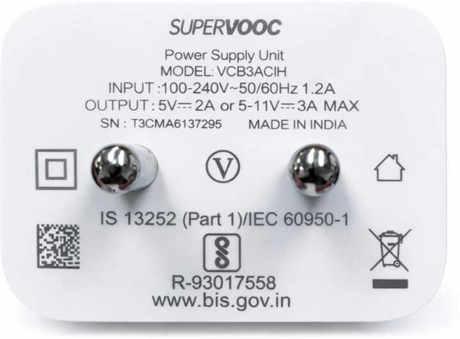 Image of realme SUPERVOOC 33W Power Adapter Without Cable Power Meter for Cables