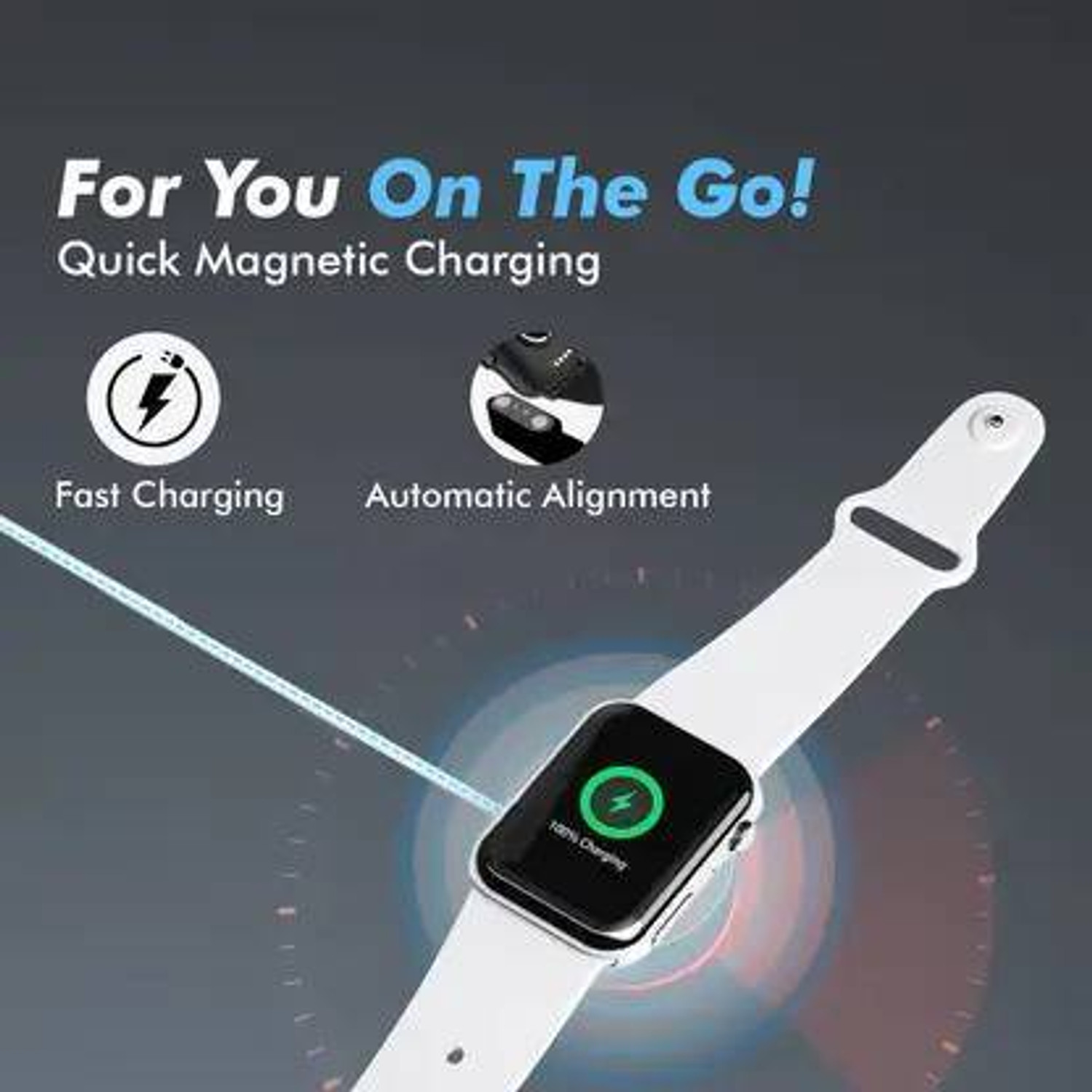 Image of PazerPro Magnetic Charging Cable 0.6 m Fastrack Revoltt FS1 SmartWatch