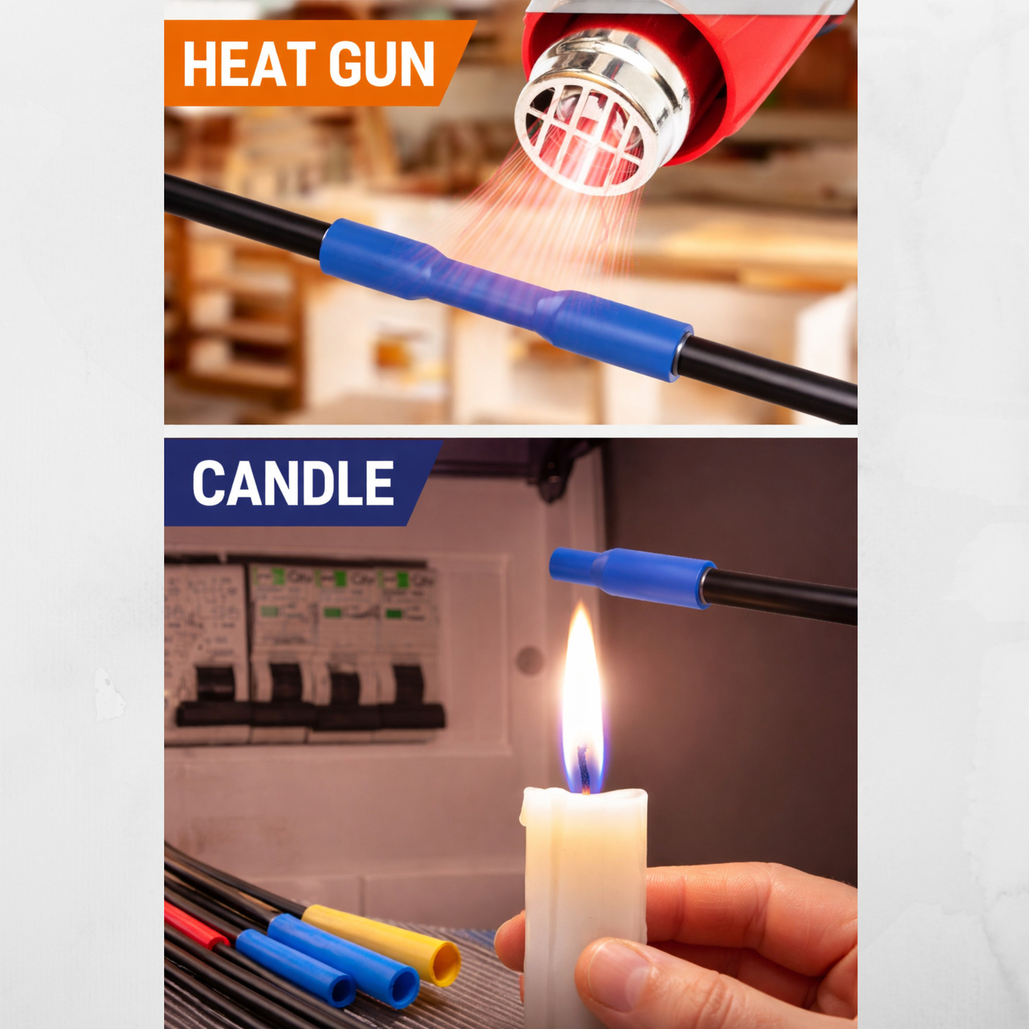 Image of KRUNiQ Heat Shrink Tube Set - 560pcs Sleeving Wrap Cable Wire Kit with Storage Box Heat Shrink Cable Sleeve