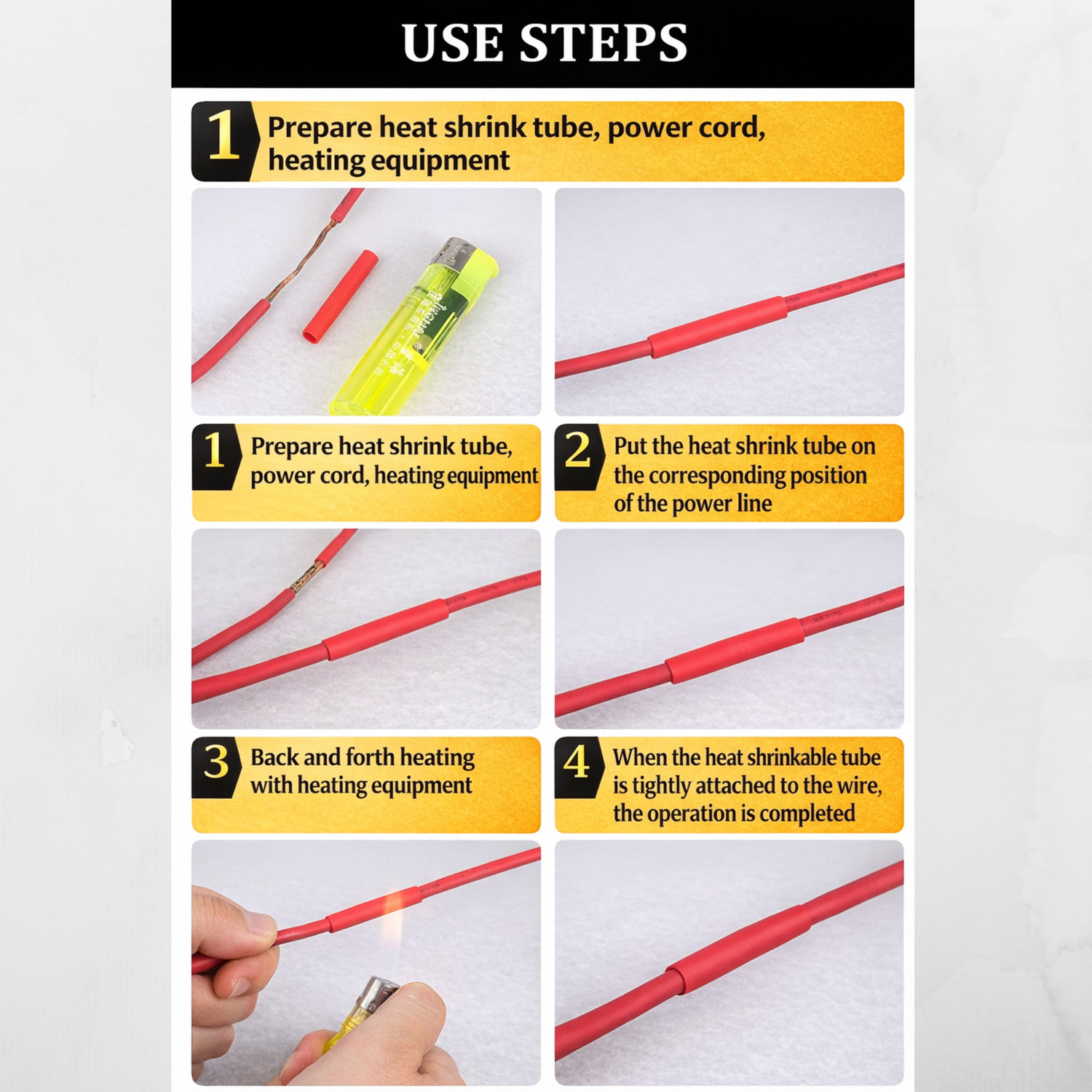 Image of KRUNiQ Heat Shrink Tube Set - 560pcs Sleeving Wrap Cable Wire Kit with Storage Box Heat Shrink Cable Sleeve