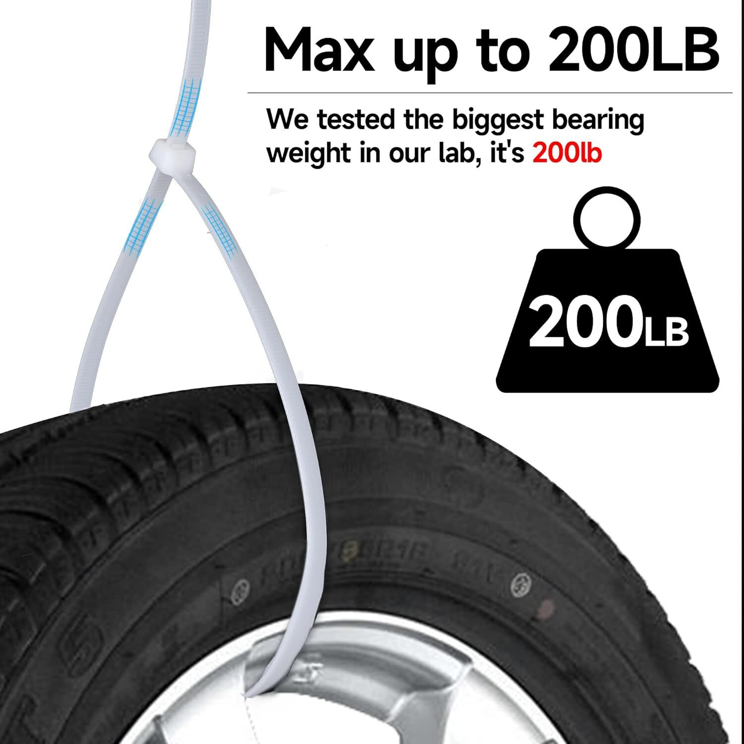 Image of SHIVROH STAR Heavy Duty 400 MM - 16 inch Industrial Self Locking Wire Teeth Grip Zip Wire Tie Nylon Flexible Straps Cable Tie