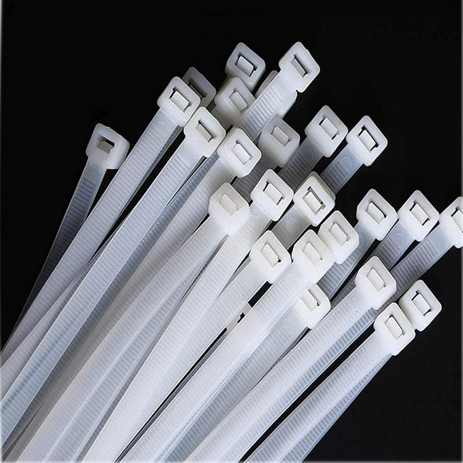 Image of SHIVROH STAR Heavy Duty 400 MM - 16 inch Industrial Self Locking Wire Teeth Grip Zip Wire Tie Nylon Flexible Straps Cable Tie