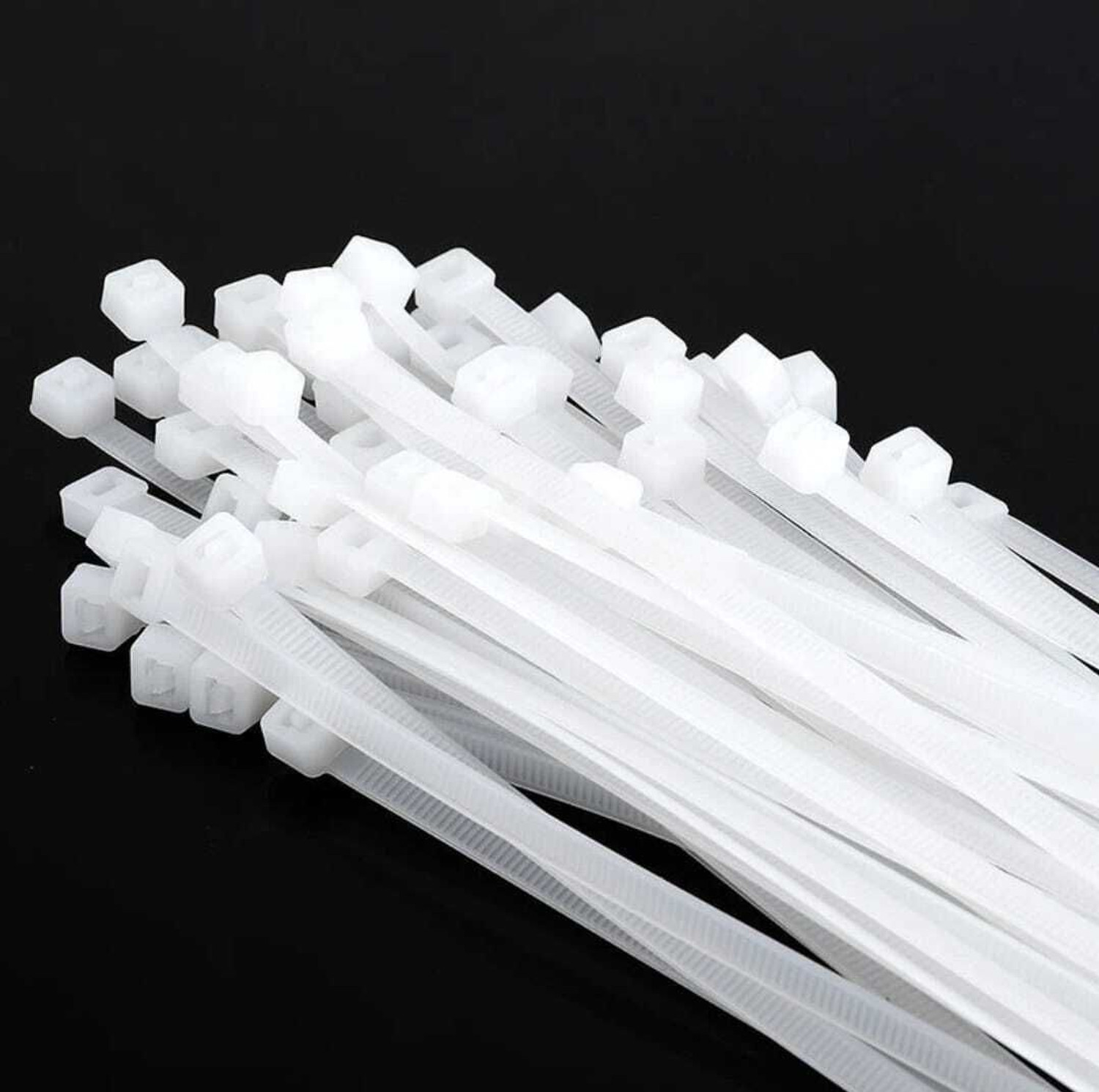 Image of MANDC 300 Pcs, 8 inch+10 inch+12 inch Inch Combo Self Locking Nylon Cable Ties, UV Protected Nylon Flexible Straps Cable Tie