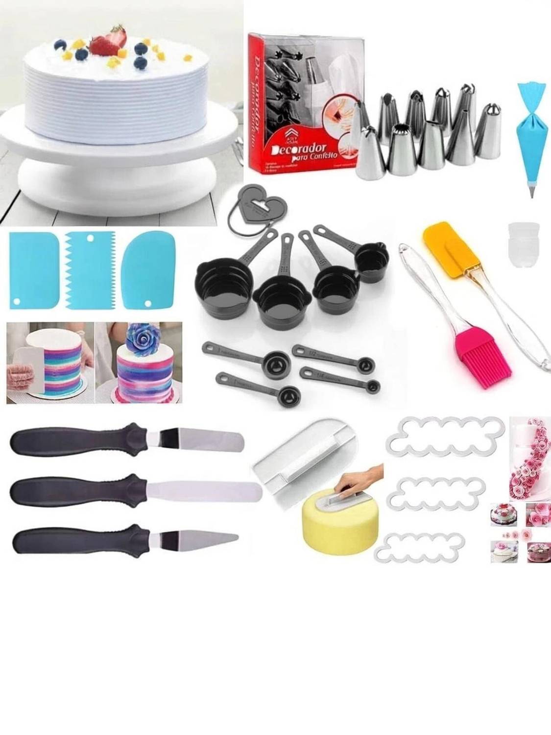 BlizzCart Cake Decorating Nozzle Cake Making Set Combo Full Cake Maker Cake Maker