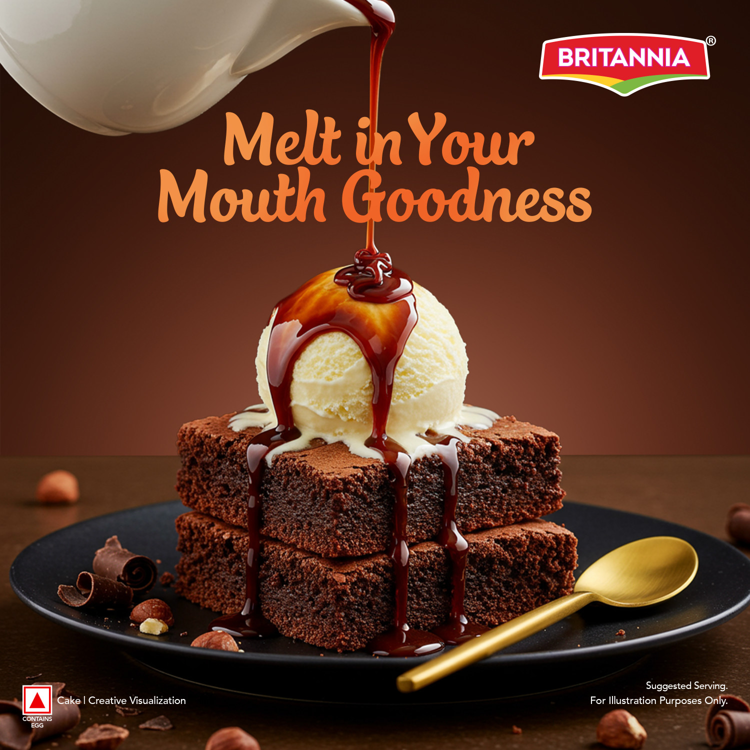 Image of BRITANNIA Brownie Chocolate Cake