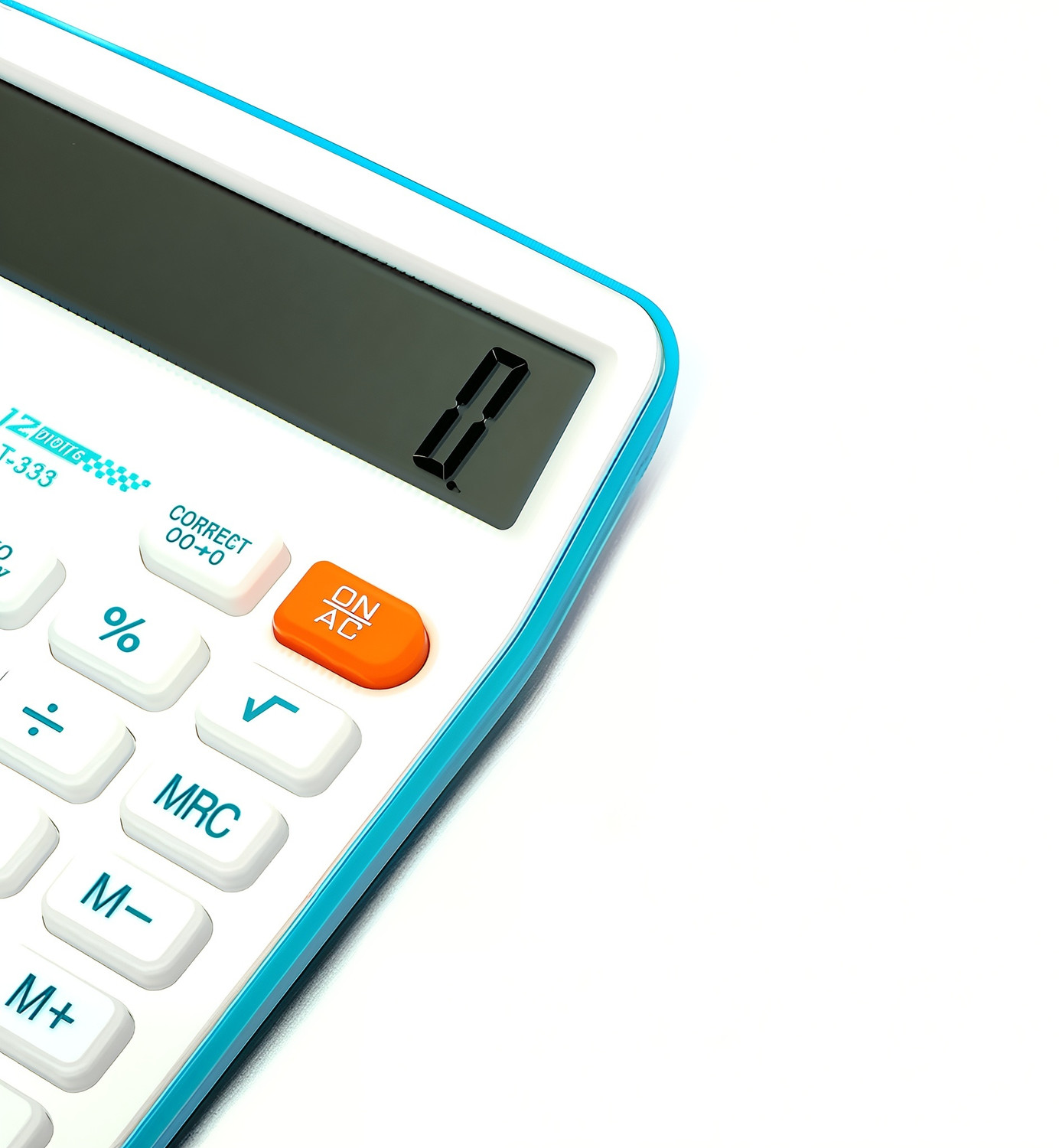 Image of DPrime Large LCD 12 Digit Calculator Dual Power, Ideal for Office & Study OT-333c Basic Calculator
