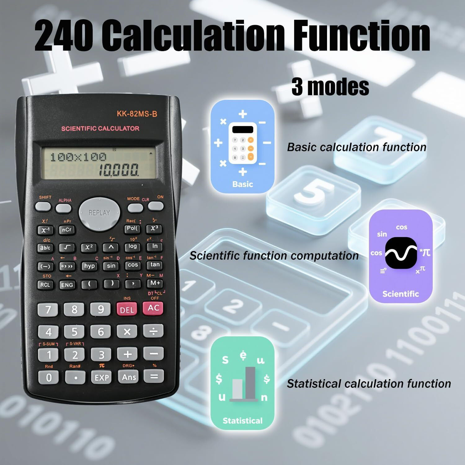 Image of SR Exim Scientific Calculator Scientific & Student Calculator KK-82MS-D (12 Digit) 1 Scientific Calculator