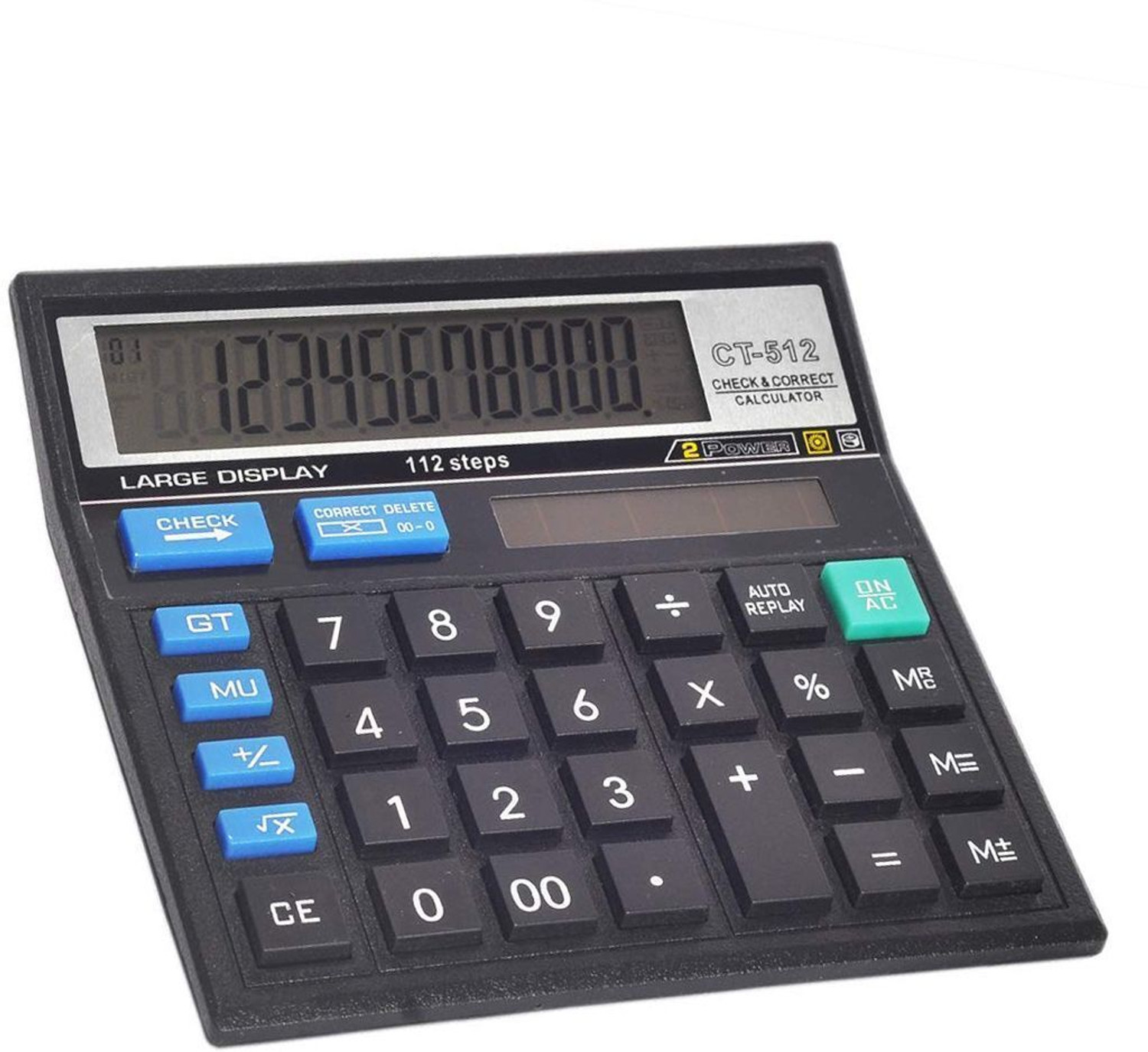 Image of CTLZEN CT512 Basic 12 digit Calculator with Soft ABS Plastic Keys CT512 Basic Calculator