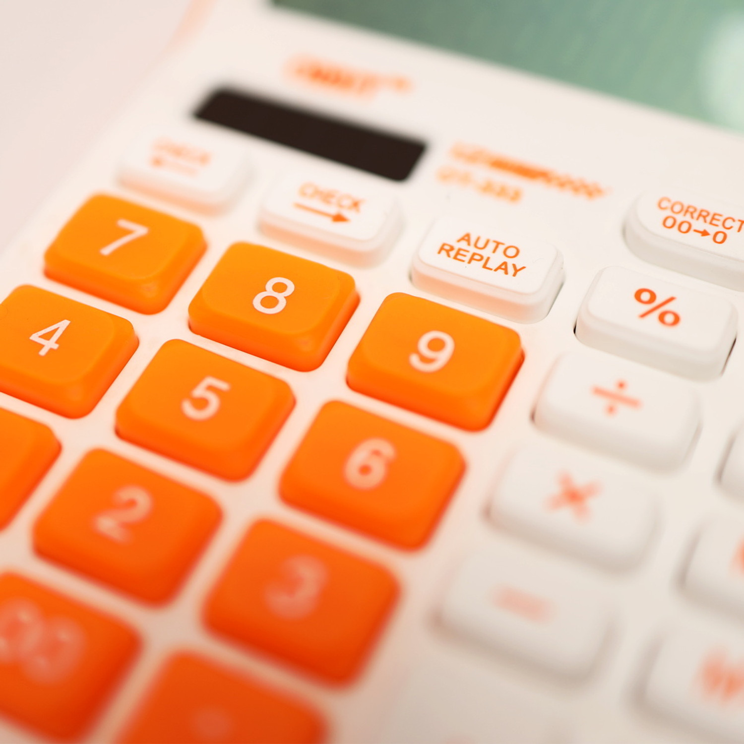 Image of Adoere OT-333: Stylish 12-Digit Calculator with Large Display and Responsive Keys OT-333C Basic Calculator