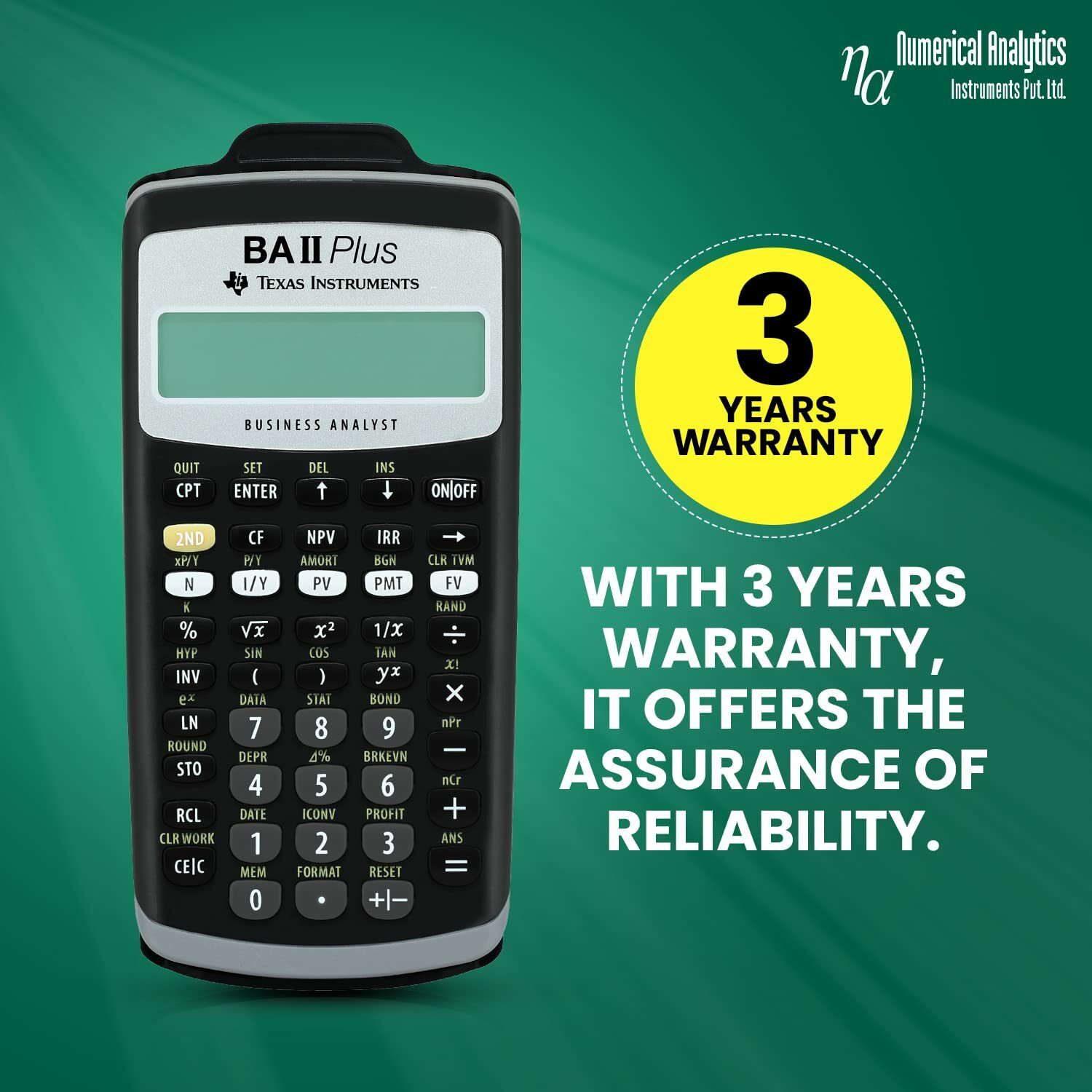 Image of TEXAS INSTRUMENTS BA-II Plus Advance Advance Financial Calculator