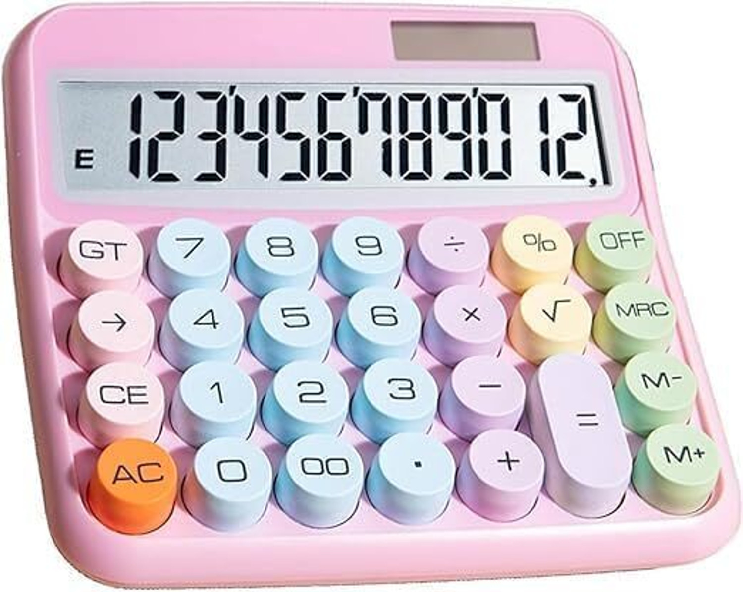 Image of MSNB Creative Colorful Electronic Calculator Colorful Electronic Calculator || Big Round Buttons Basic Calculator