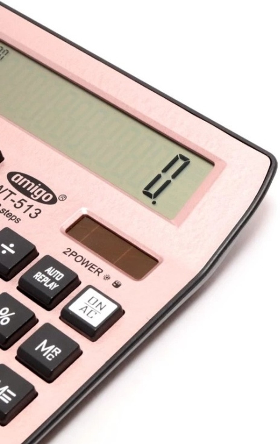Image of PW PENCILWALA Amigo WT-513 SOFT BUTTON Large LED Display 112 steps Basic Calculator