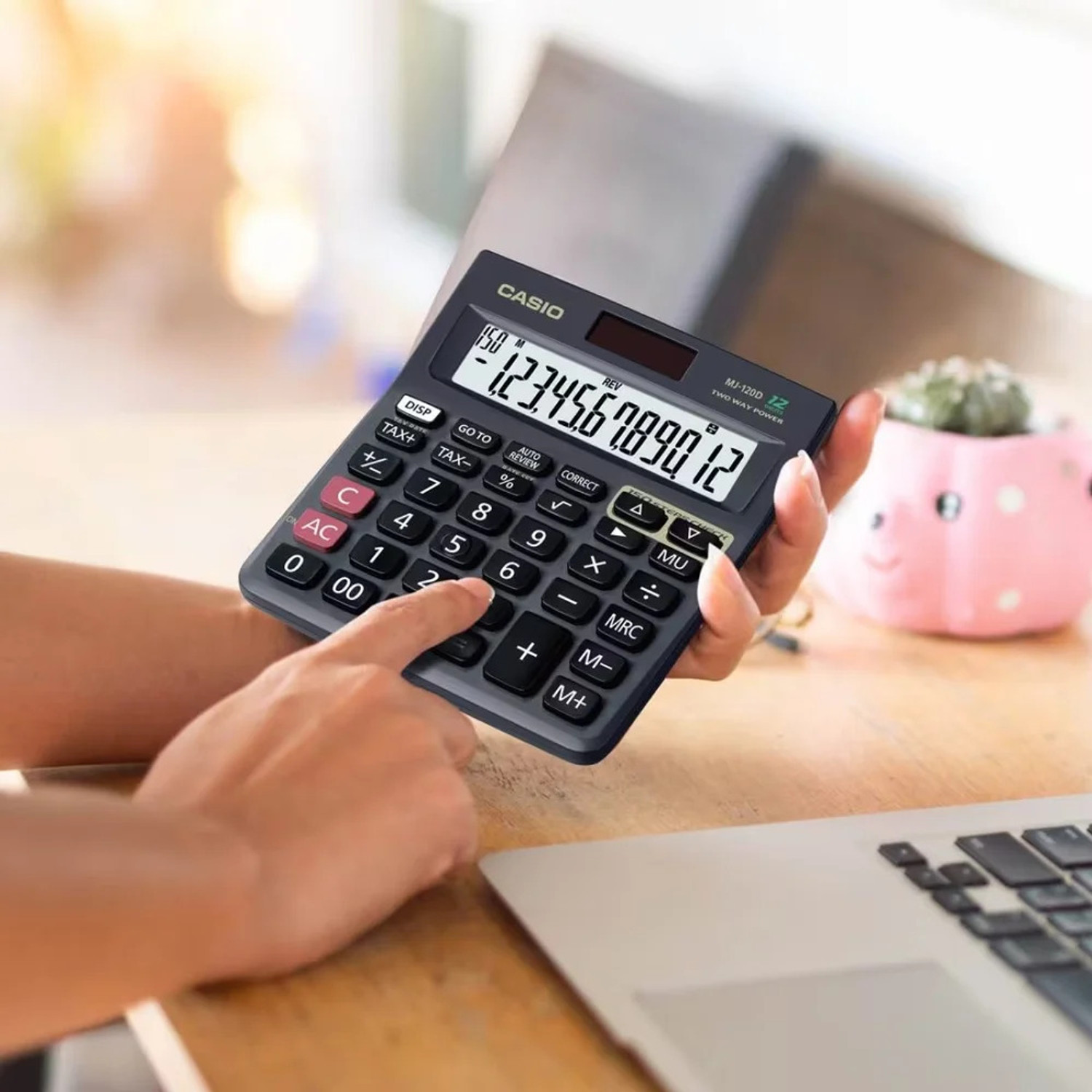 Image of bhaiji MJ-120D 150 Steps Check and Correct with Tax Keys Financial Calculator
